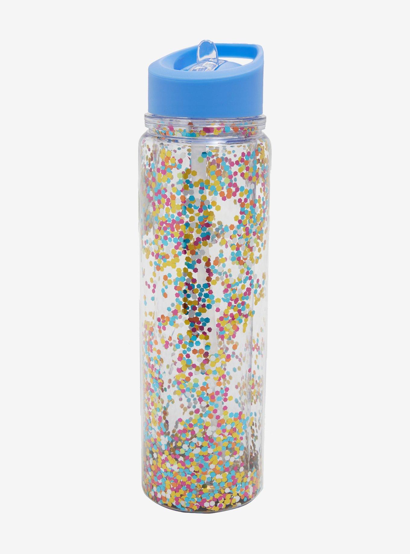 Rainbow Glitter Water Bottle - BoxLunch Exclusive, , alternate