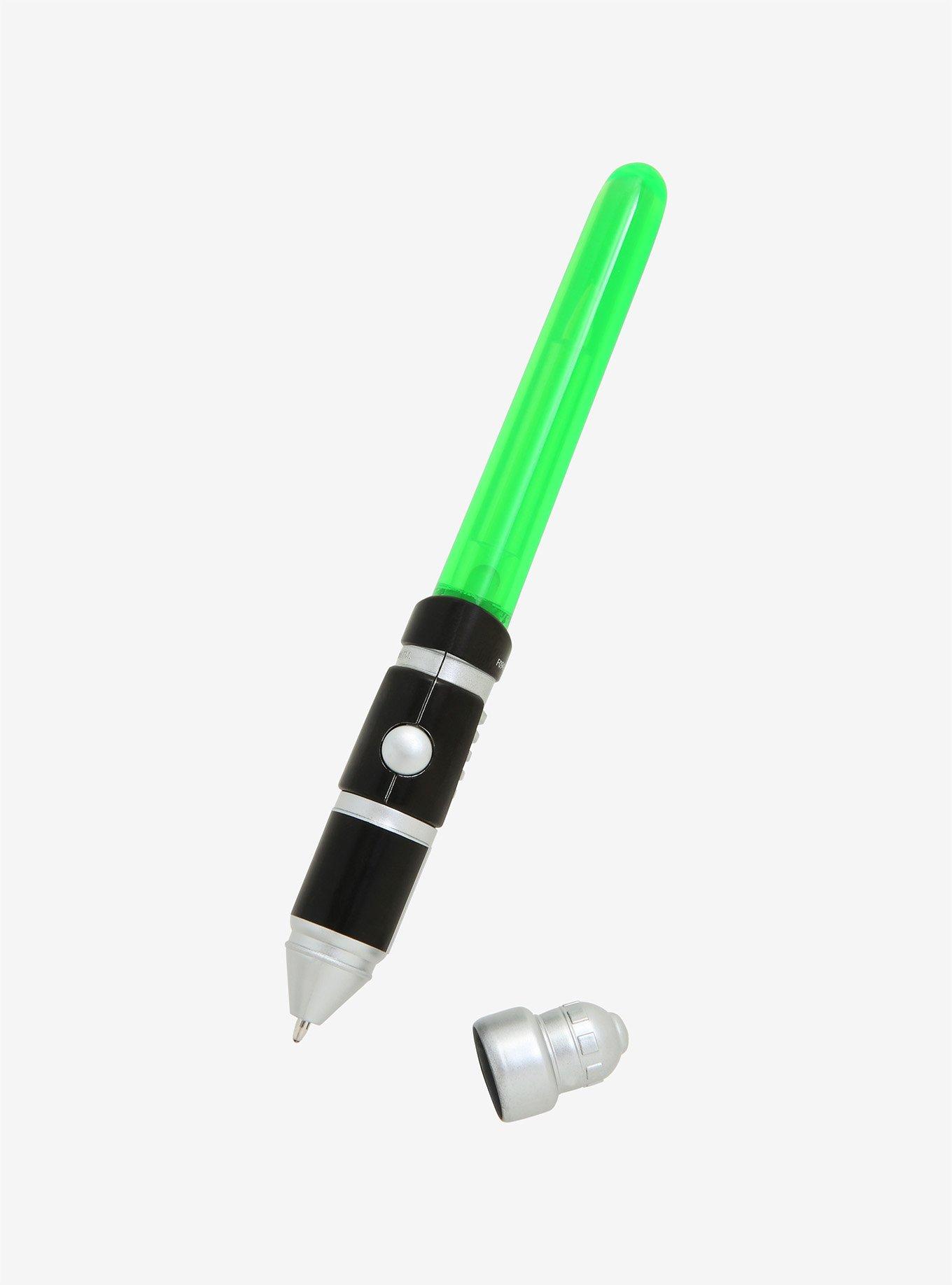 Star Wars Green Lightsaber Light-Up Pen - BoxLunch Exclusive, , alternate