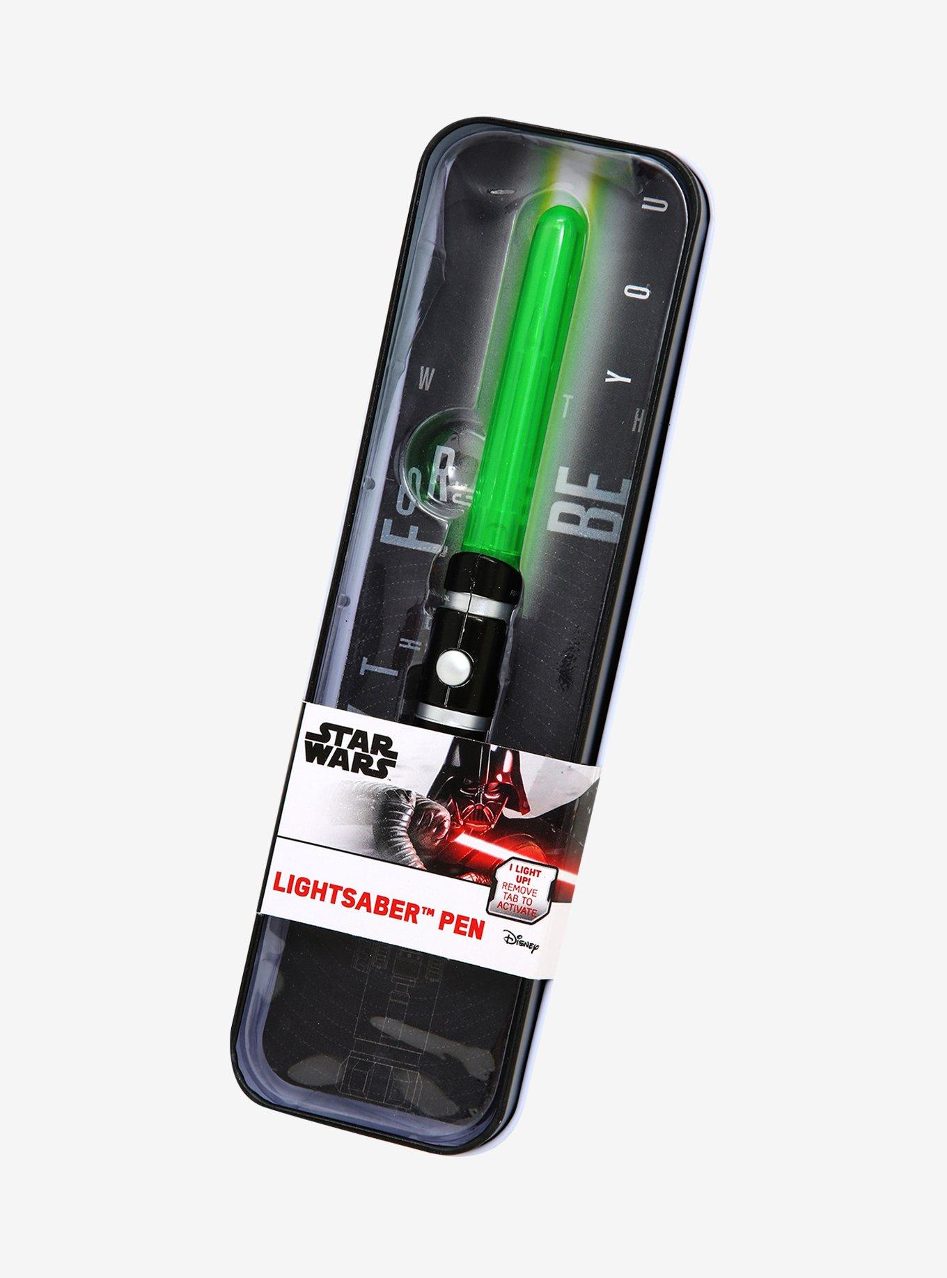 Star Wars Green Lightsaber Light-Up Pen - BoxLunch Exclusive, , alternate