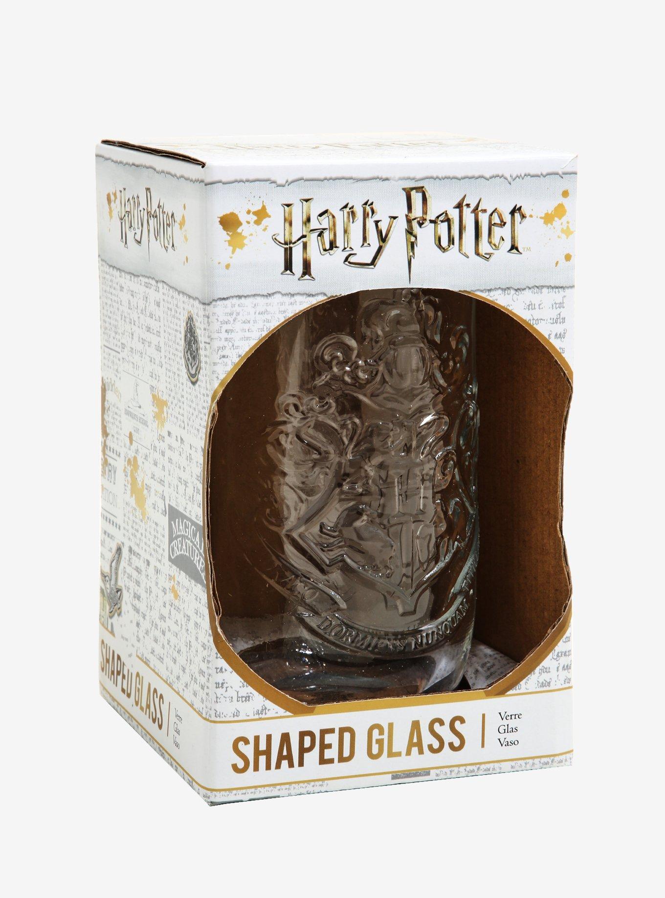 Harry Potter Hogwarts Crest Embossed Glass, , alternate