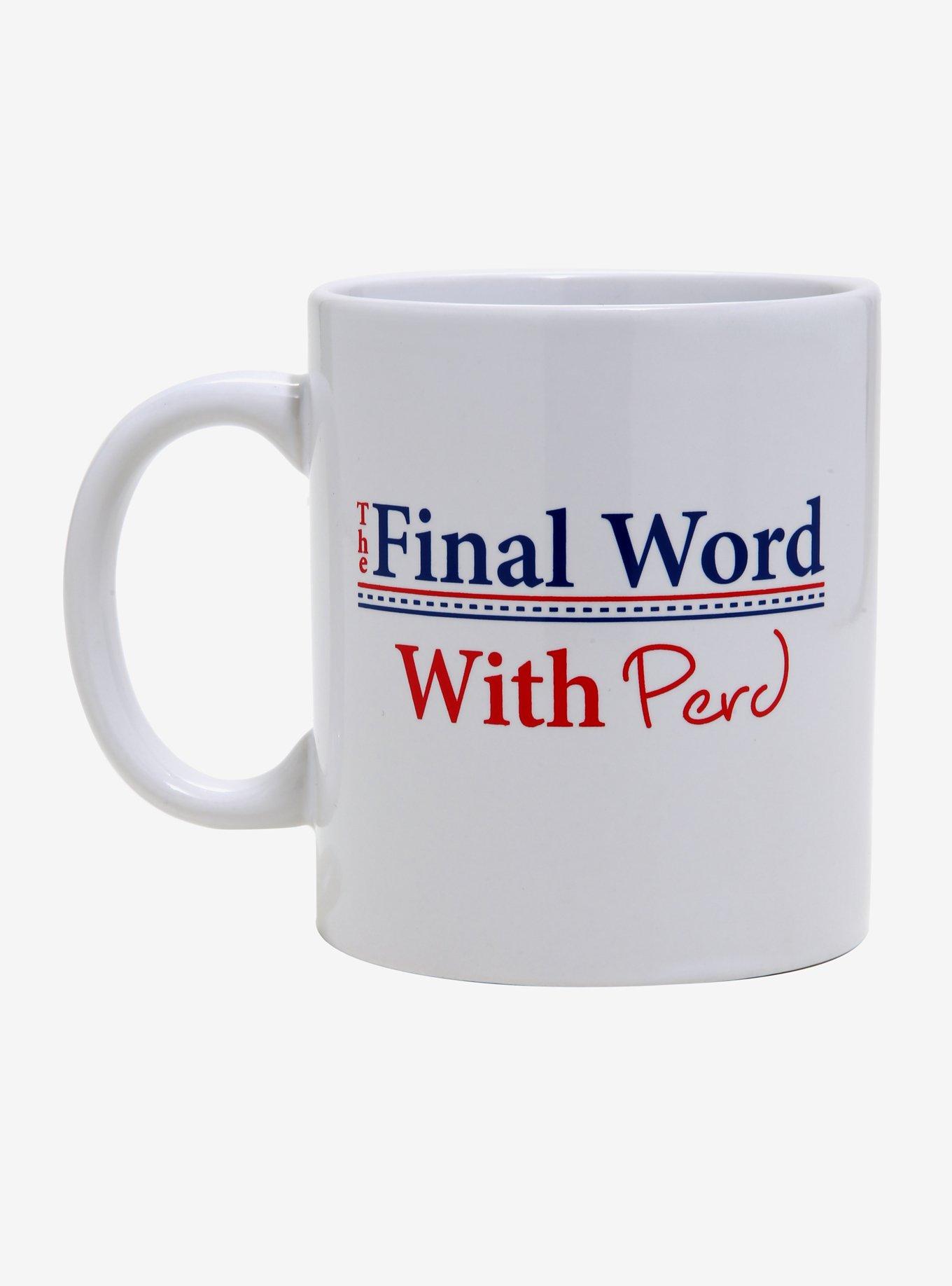 Parks and Recreation Final Word With Perd Ceramic Mug - BoxLunch Exclusive, , alternate
