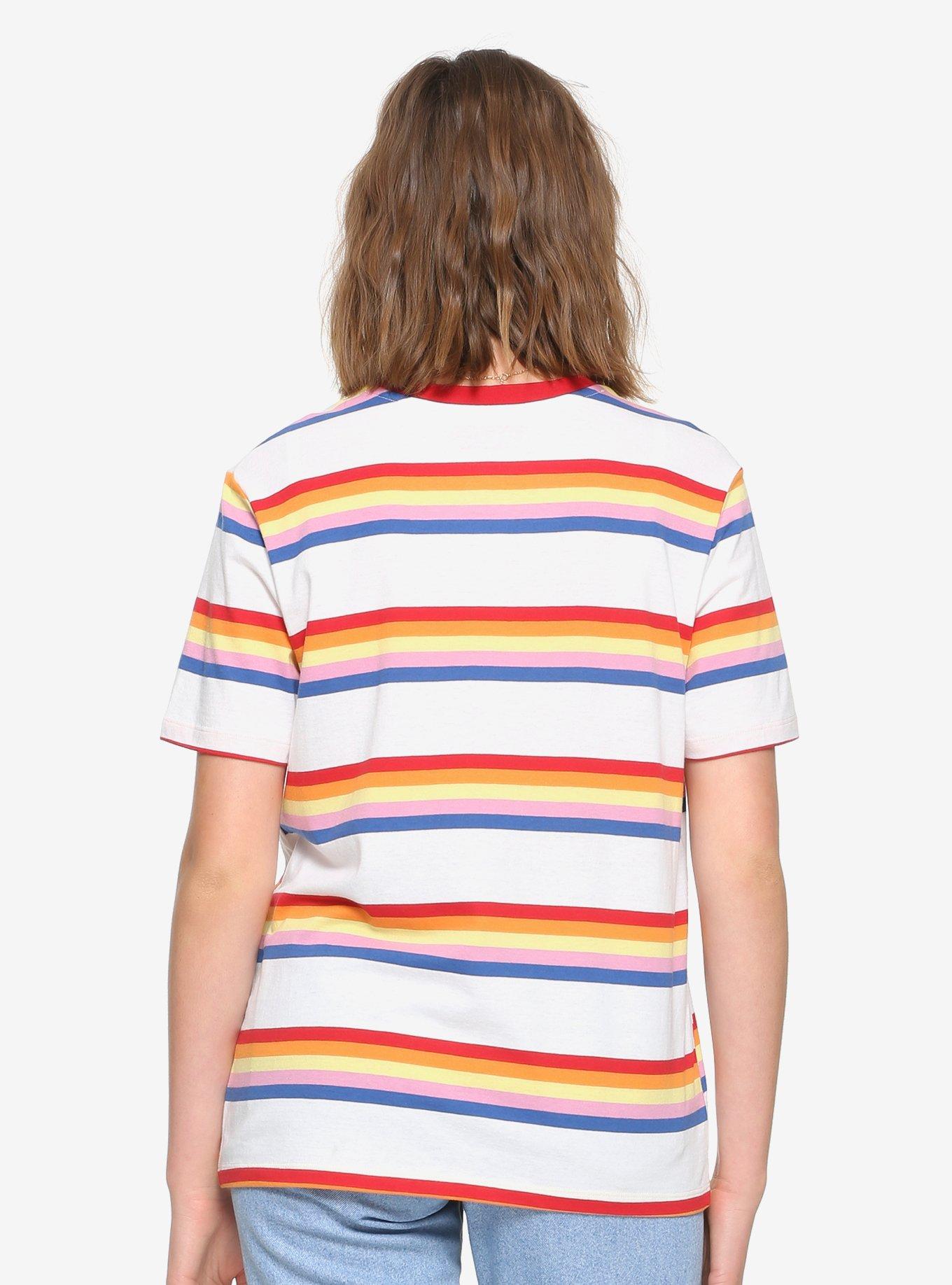 Stranger Things Retro Striped Women's Ringer T-Shirt - BoxLunch Exclusive, , alternate