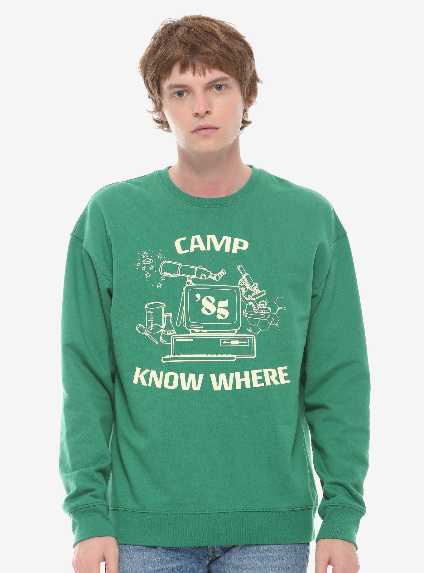 Stranger Things Camp Know Where Crewneck Sweatshirt - BoxLunch Exclusive, , alternate