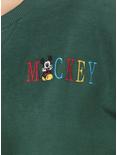 Disney Mickey Mouse Hunter Green Crew Sweater, , alternate