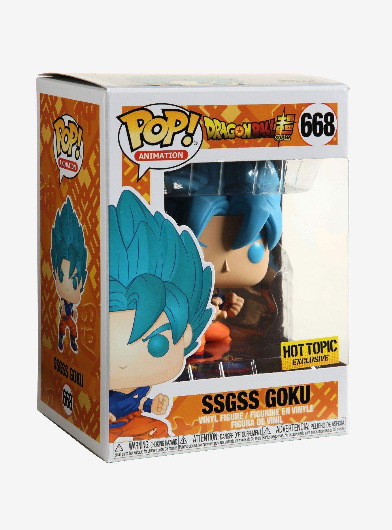 Dragon Ball Funko POP! Vinyl Hot Topic SSGSS Goku Pop - Tesla's Toys