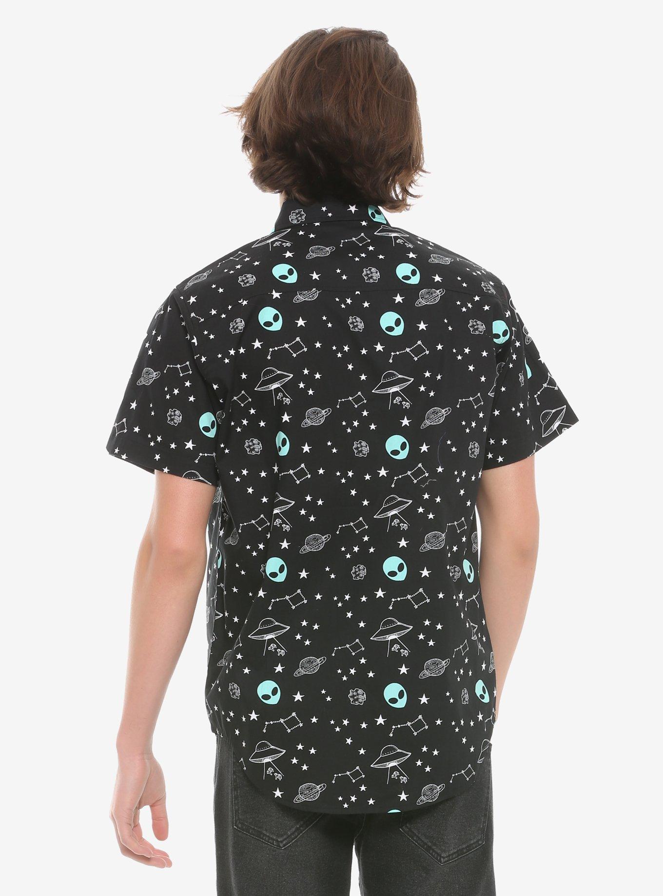 Alien Woven Button-Up, , alternate