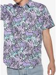 Pastel Pug Short-Sleeve Woven Button-Up Hot Topic Exclusive, MULTI, alternate