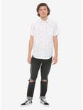 Ghost Patterns Woven Button-Up, WHITE, alternate