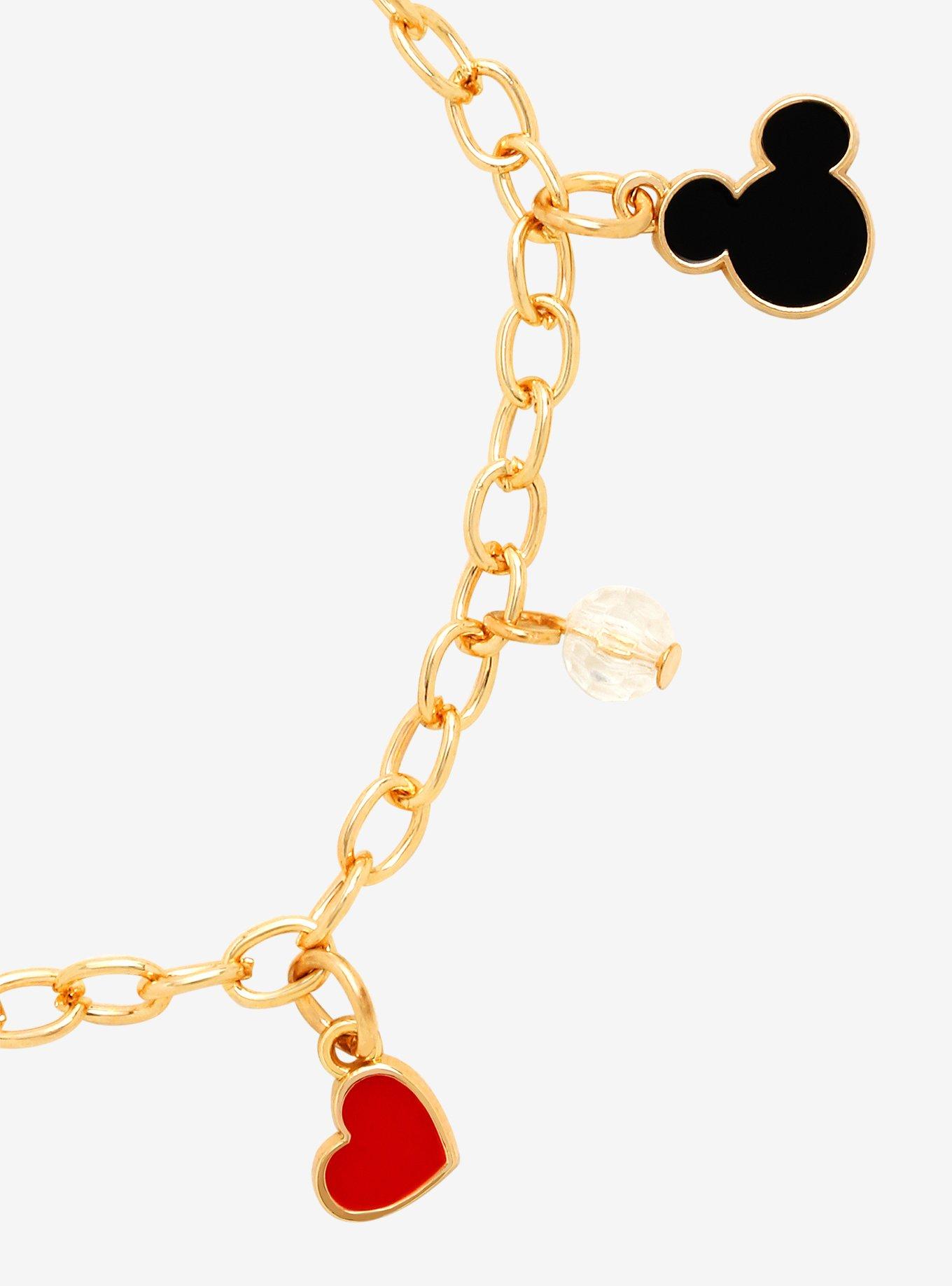 Disney Mickey & Minnie Stationed Charm Bracelet, , alternate