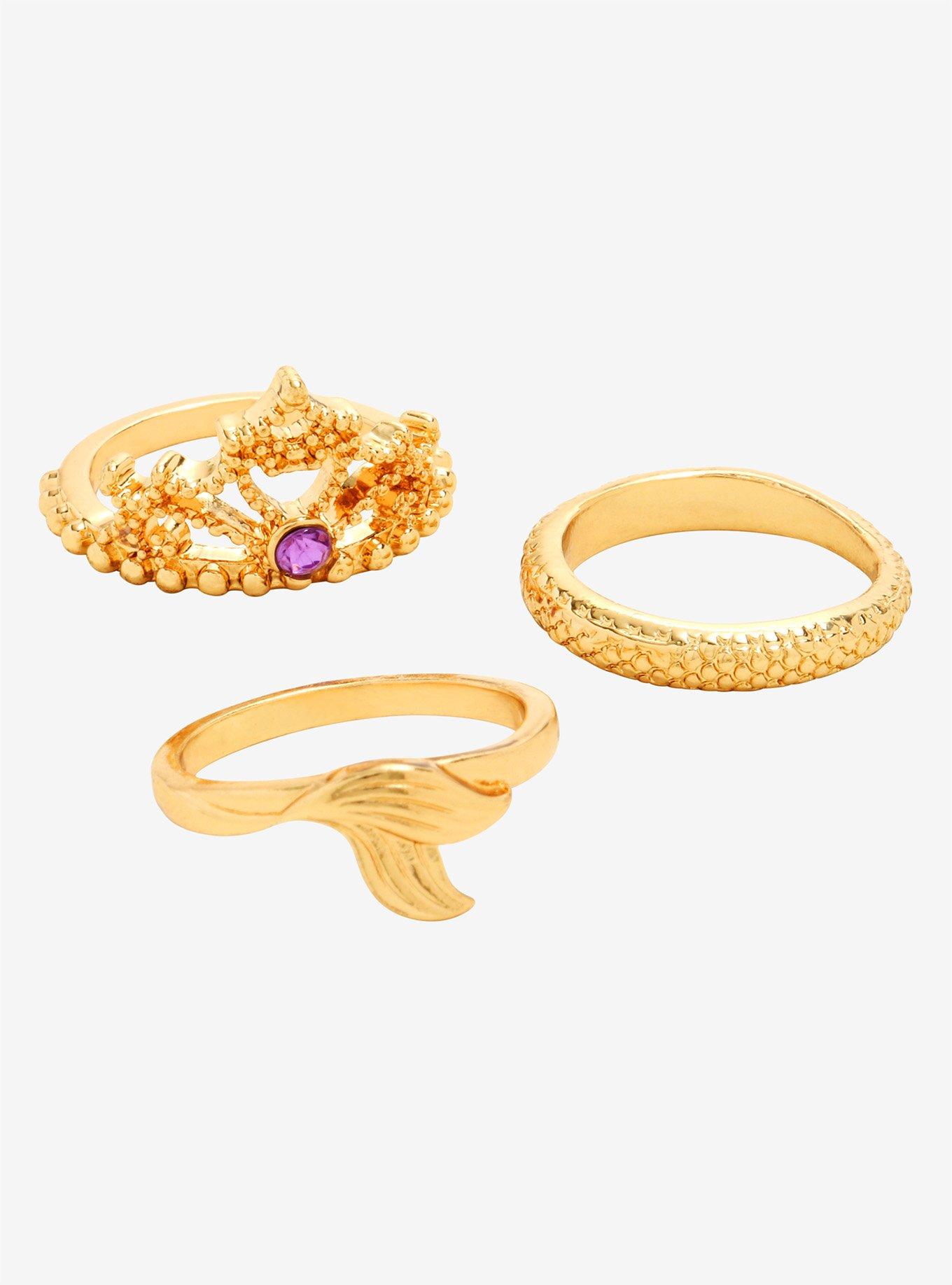 Disney Princess The Little Mermaid Ring Set, , alternate
