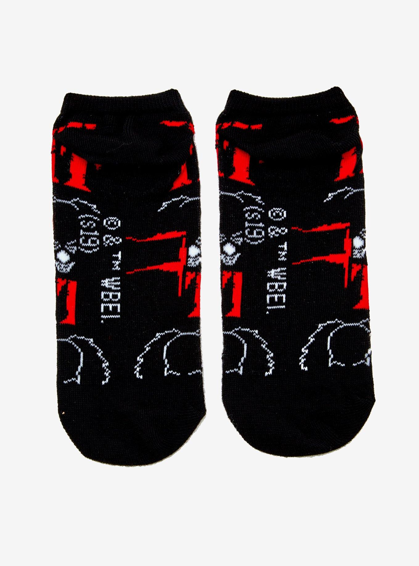 IT Pennywise Head No-Show Socks, , alternate