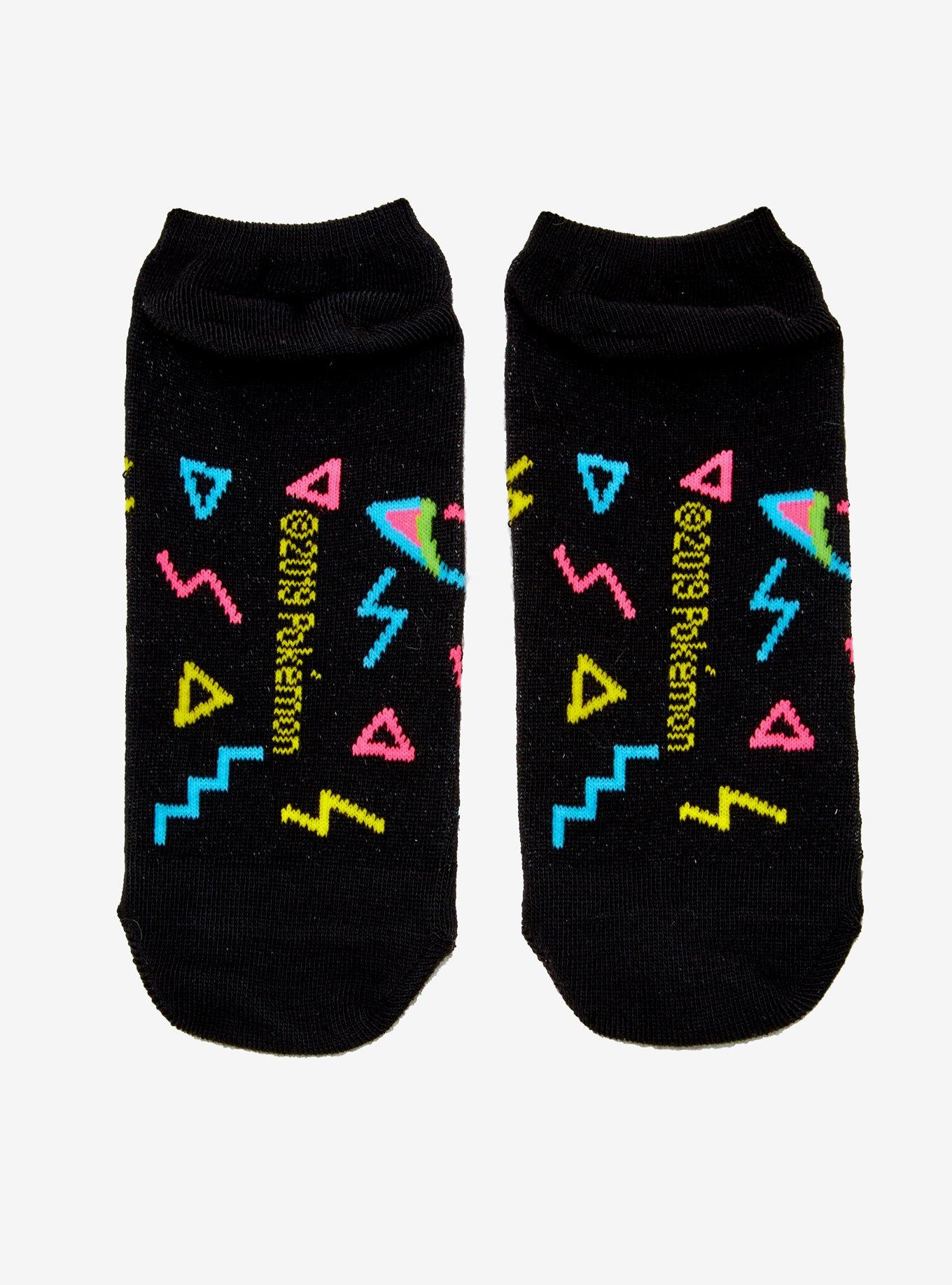 Pokemon Neon Pikachu No-Show Socks, , alternate