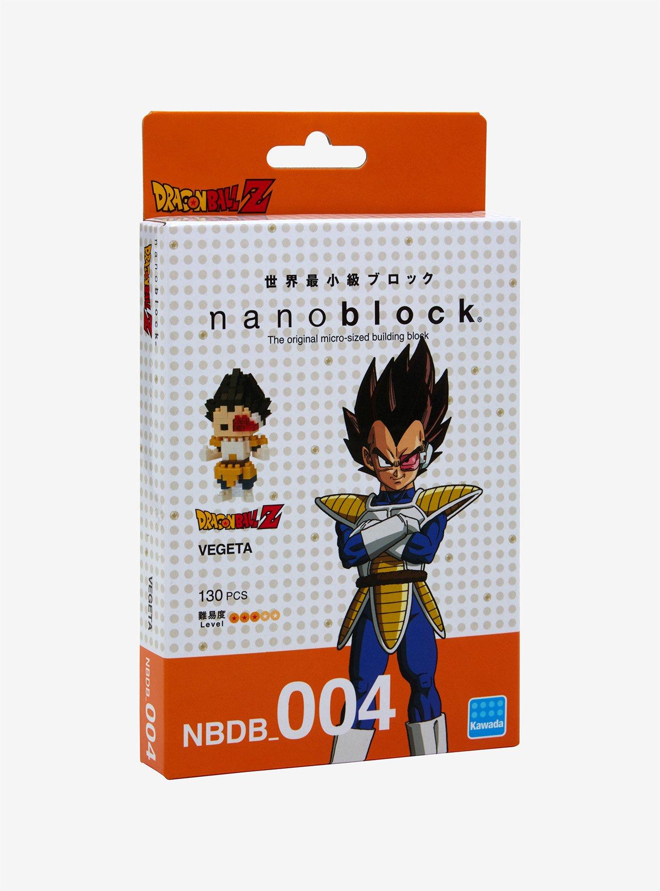 Nanoblock Dragon Ball Z Vegeta Micro-Sized Building Block Set, , alternate