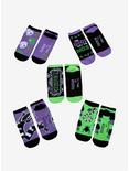 Beetlejuice Ghost With The Most No-Show Socks 5 Pair, , alternate