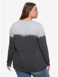IT Chapter Two Dip-Dye Girls Long-Sleeve T-Shirt Plus Size, BLACK, alternate