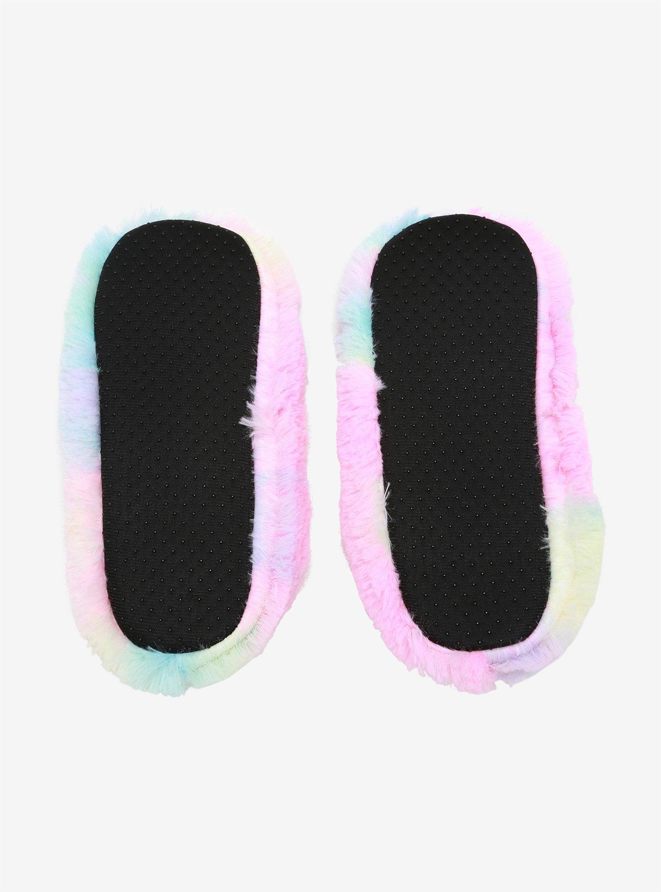 Rainbow Unicorn Cozy Slippers, , alternate