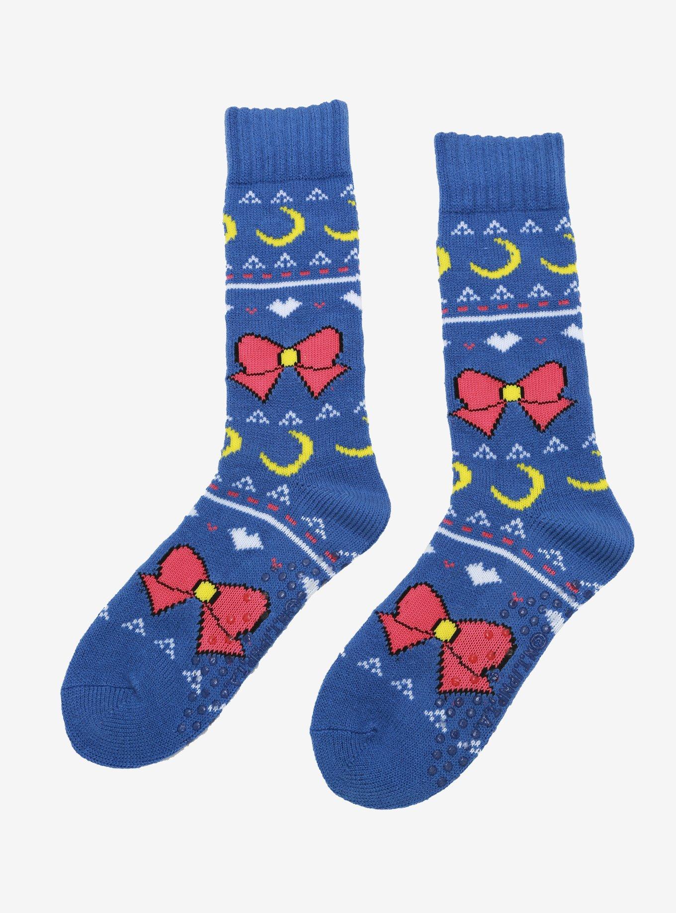 Sailor Moon Ugly Sweater Slipper Socks, , alternate