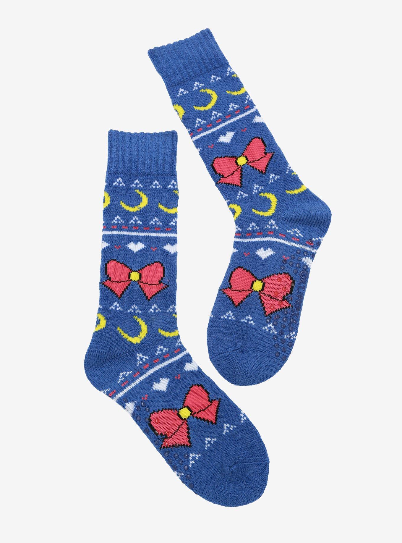 Sailor Moon Ugly Sweater Slipper Socks, , alternate