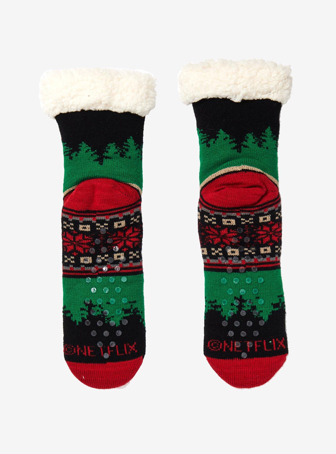 Stranger Things Fair Isle Slipper Socks, , alternate