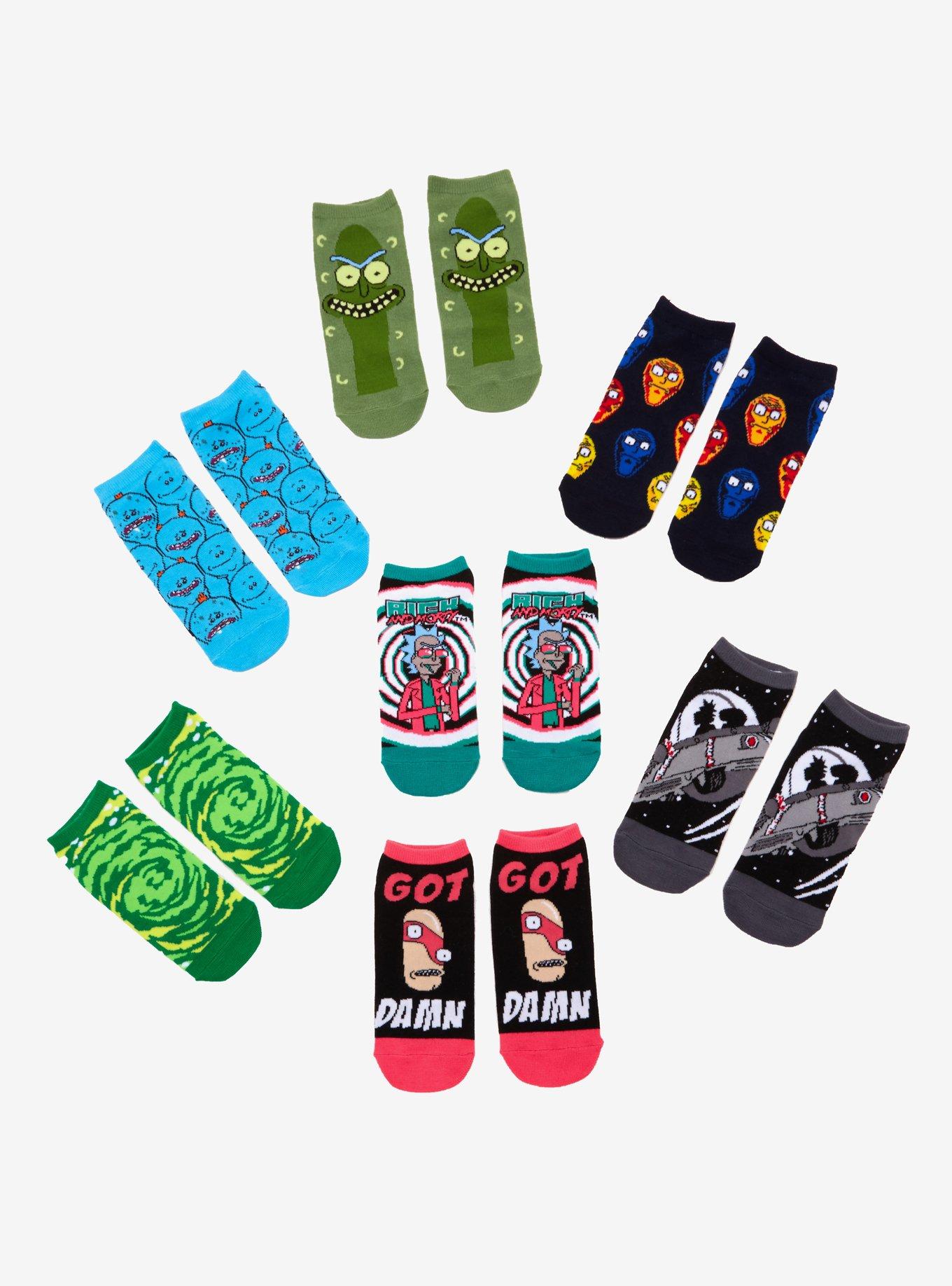 Rick & Morty 7 Days Of Socks Gift Set, , alternate