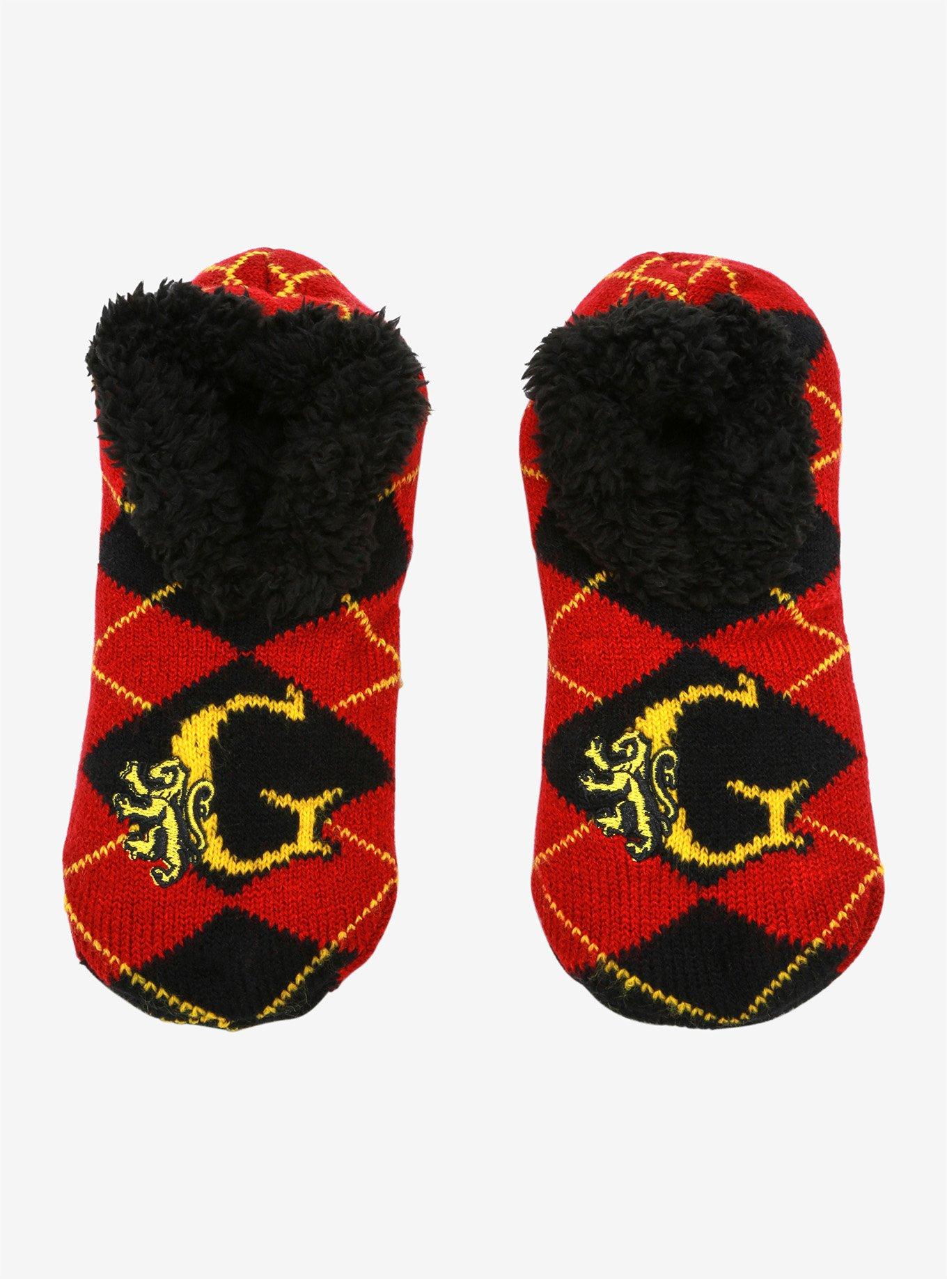 Harry Potter Gryffindor Plaid Cozy Slippers, , alternate
