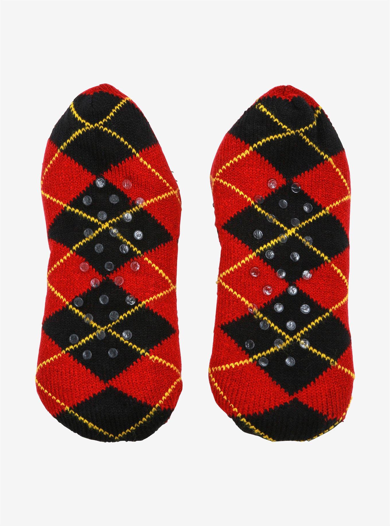 Harry Potter Gryffindor Plaid Cozy Slippers, , alternate
