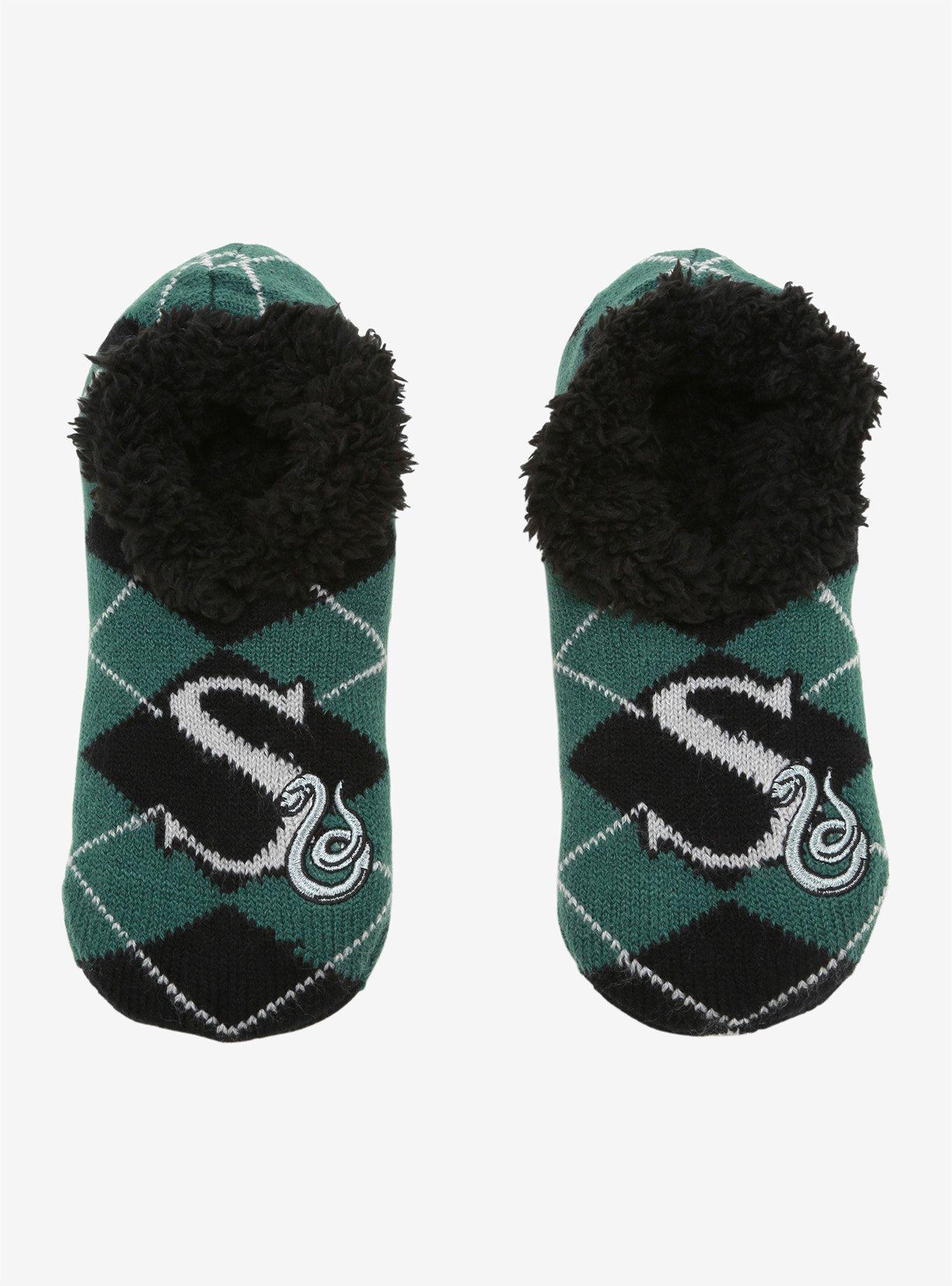 Harry Potter Slytherin Cozy Slippers, , alternate