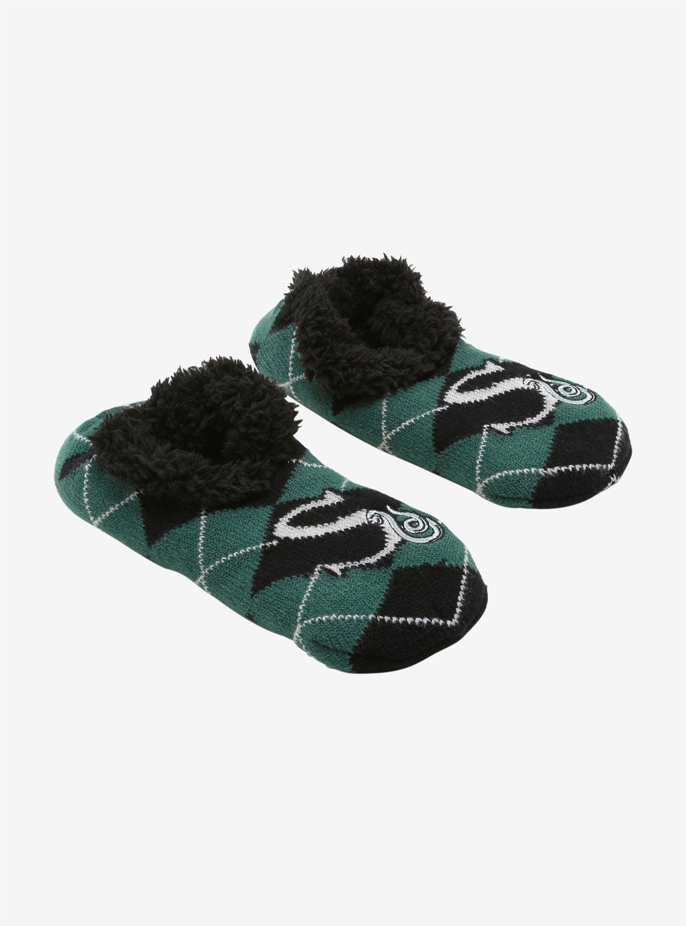 Harry Potter Slytherin Cozy Slippers, , alternate