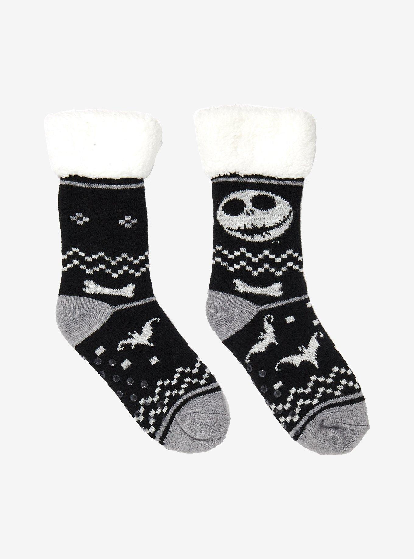 The Nightmare Before Christmas Jack Skellington Cozy Slipper Socks, , alternate