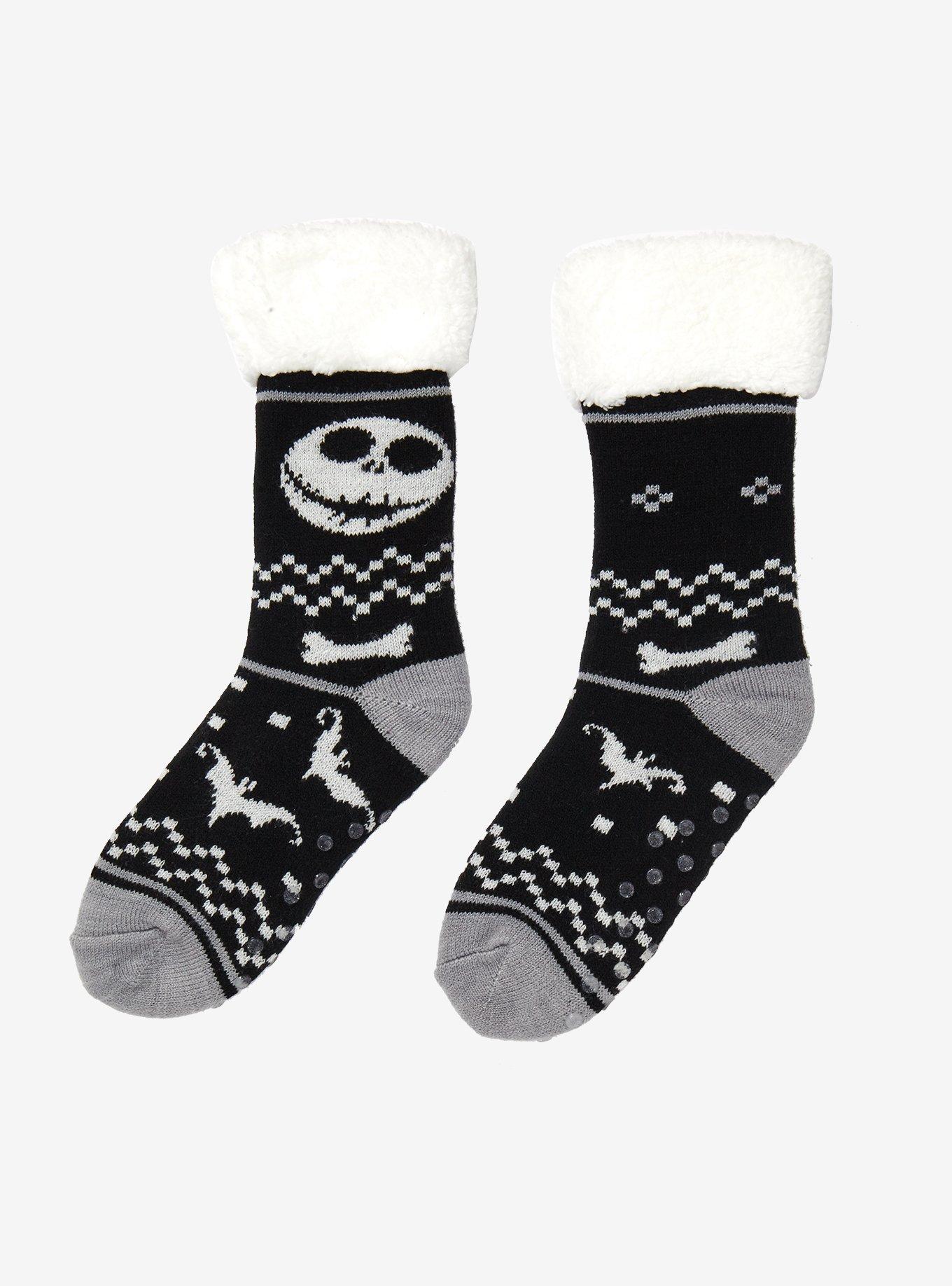 The Nightmare Before Christmas Jack Skellington Cozy Slipper Socks, , alternate