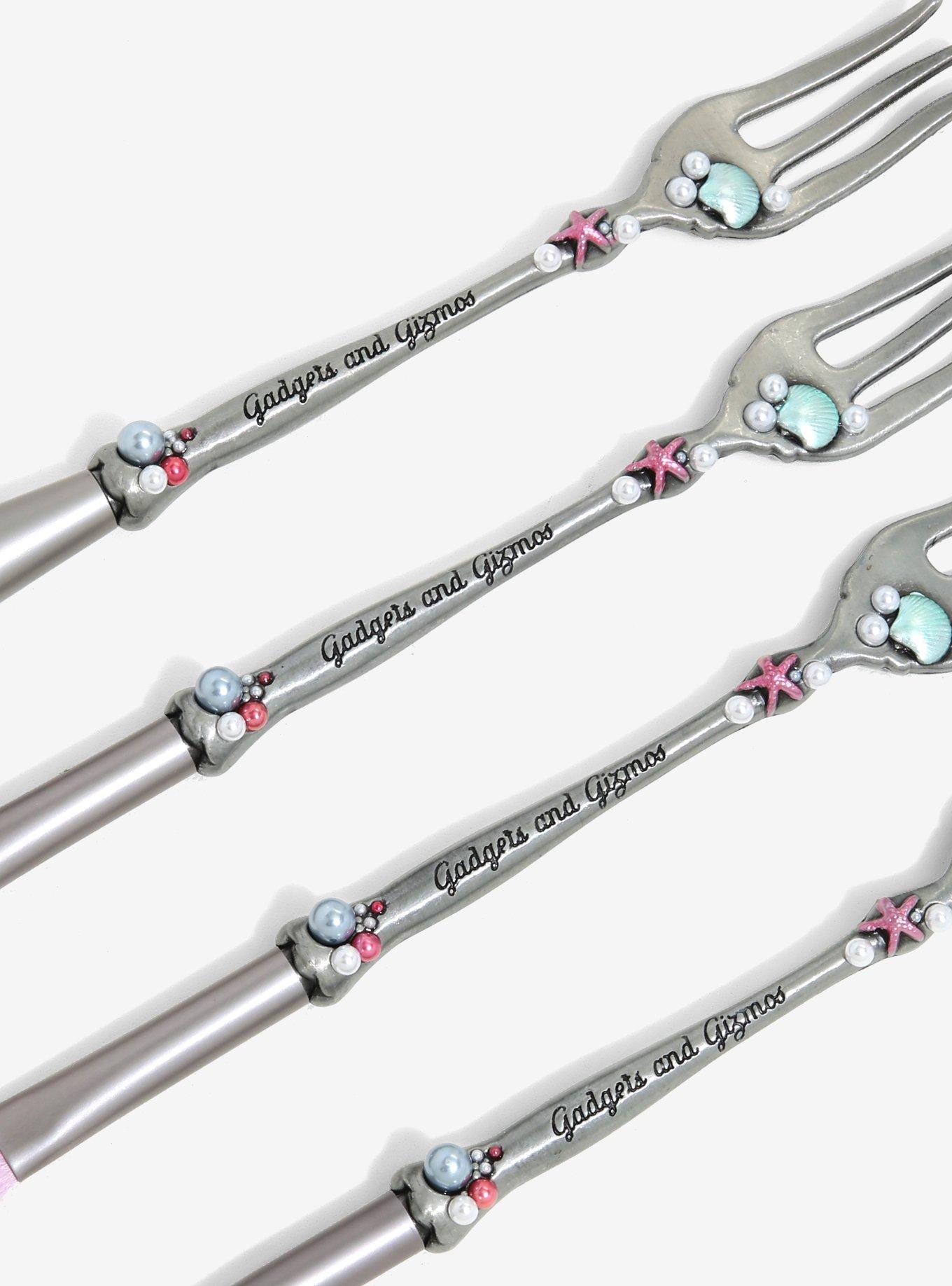 Our Universe Disney The Little Mermaid Dinglehopper Makeup Brush Set, , alternate