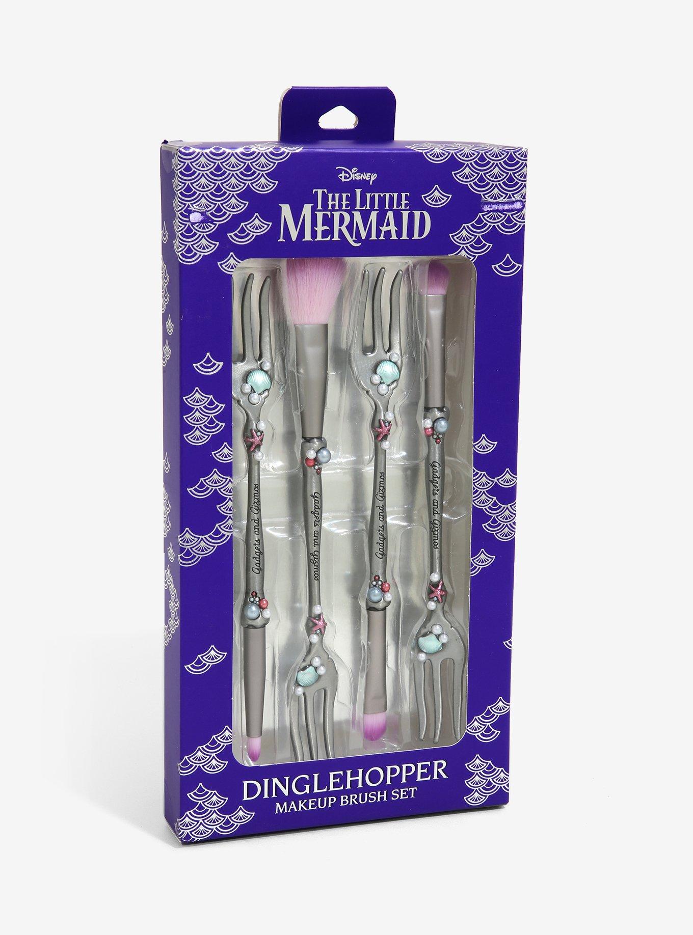 Our Universe Disney The Little Mermaid Dinglehopper Makeup Brush Set, , alternate