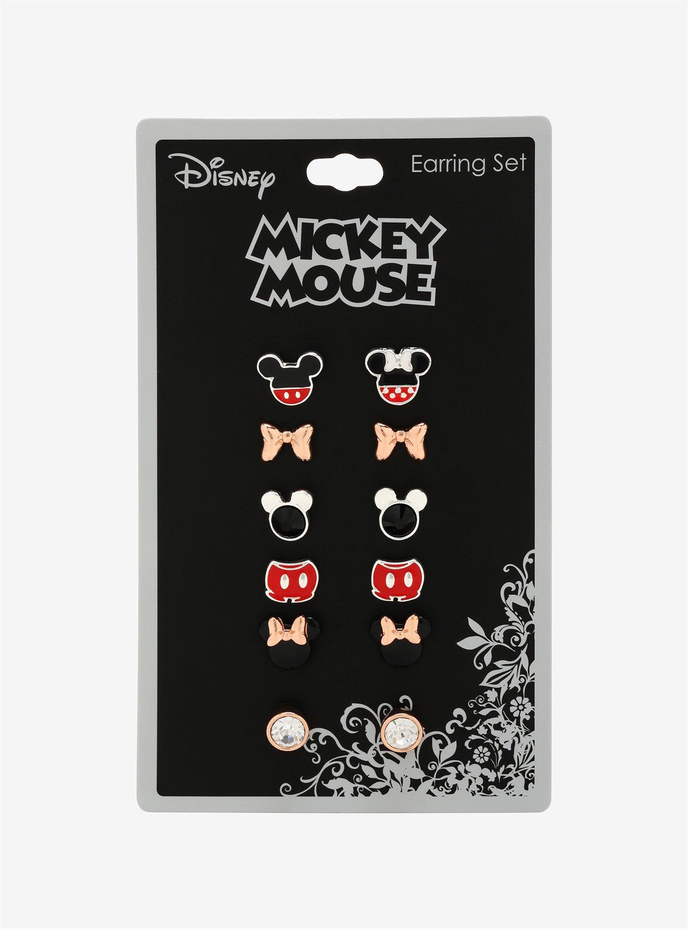 Disney Mickey Mouse & Minnie Mouse Earring Set, , alternate