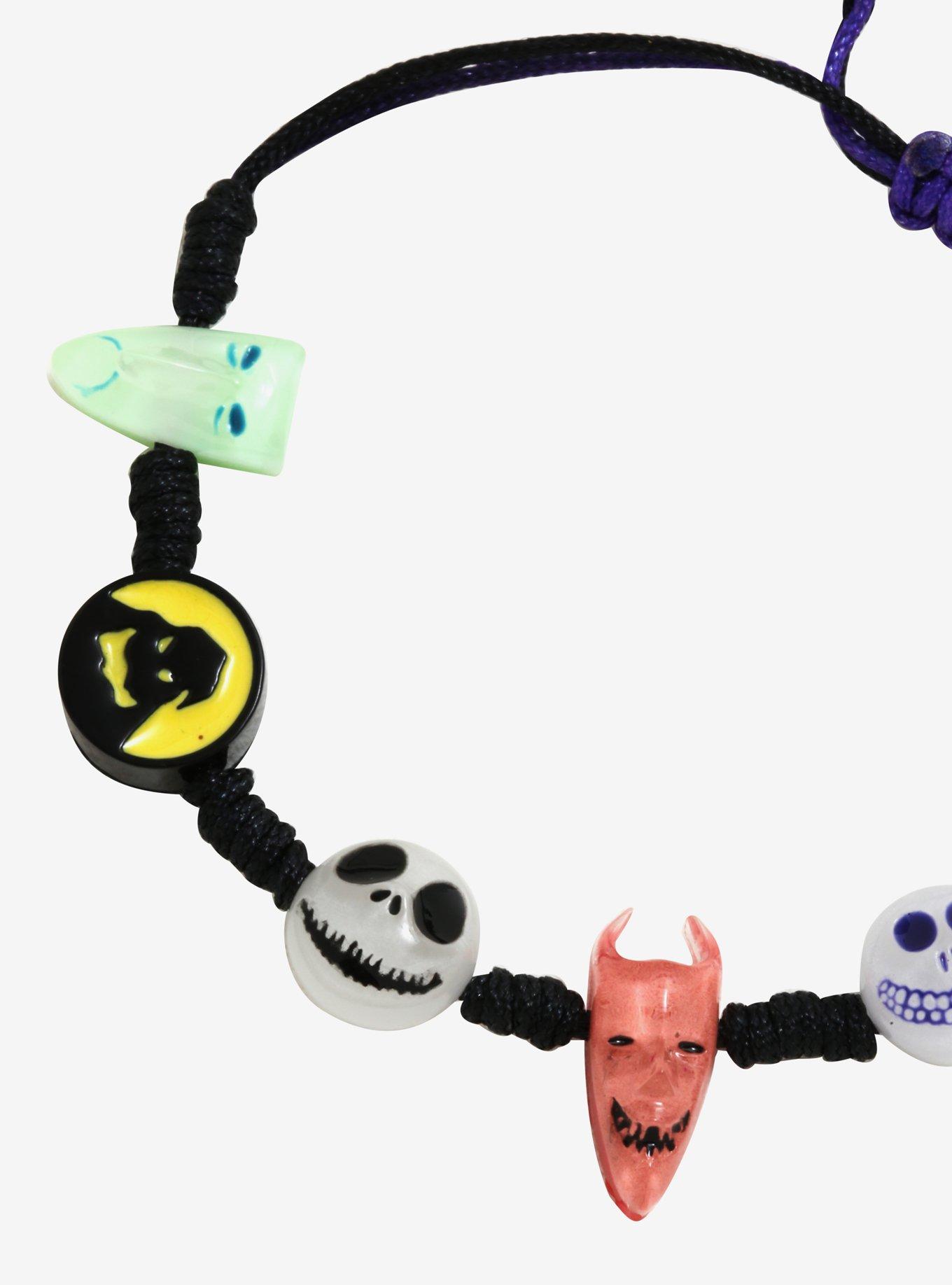 The Nightmare Before Christmas Characters Glow-In-The-Dark Cord Bracelet, , alternate
