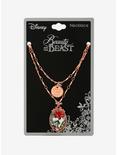 Disney Beauty And The Beast Rose Layered Necklace, , alternate