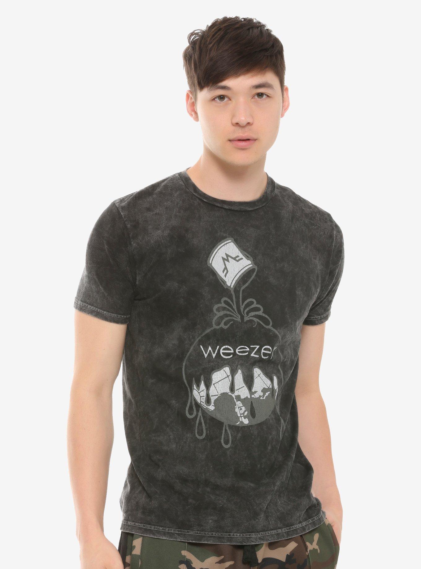 Weezer Black Album Mineral Wash T-Shirt, BLACK, alternate