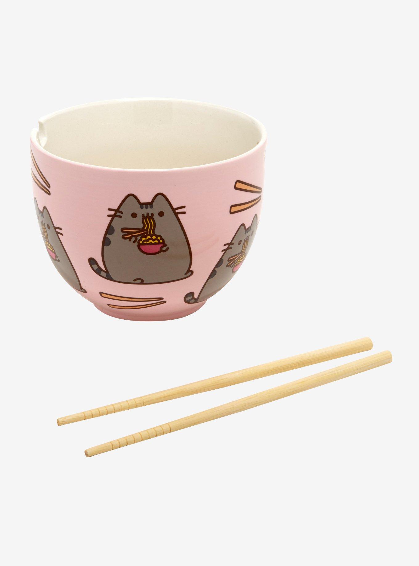 Pusheen Ramen Bowl With Chopsticks, , alternate