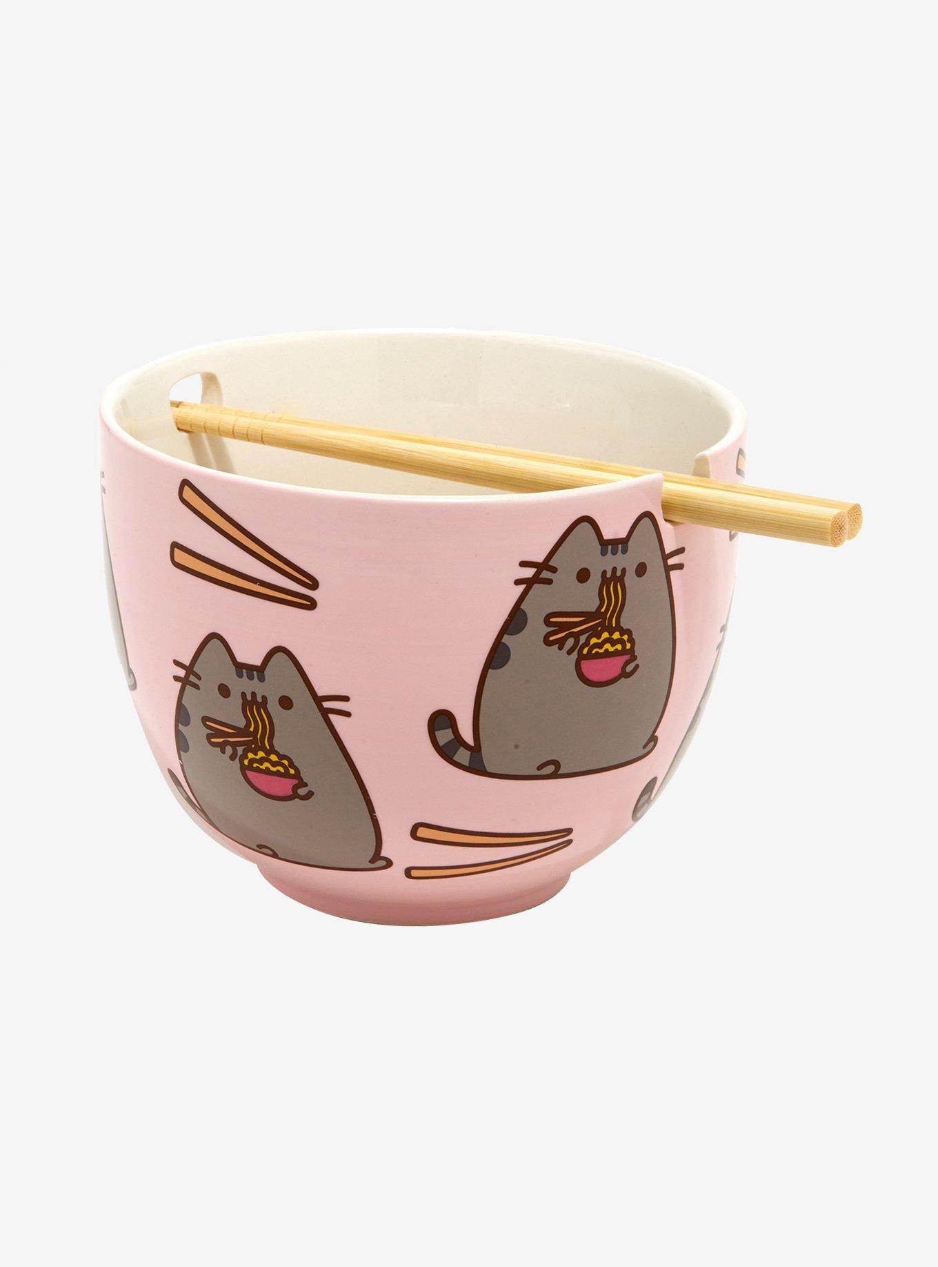 Pusheen Ramen Bowl With Chopsticks, , alternate