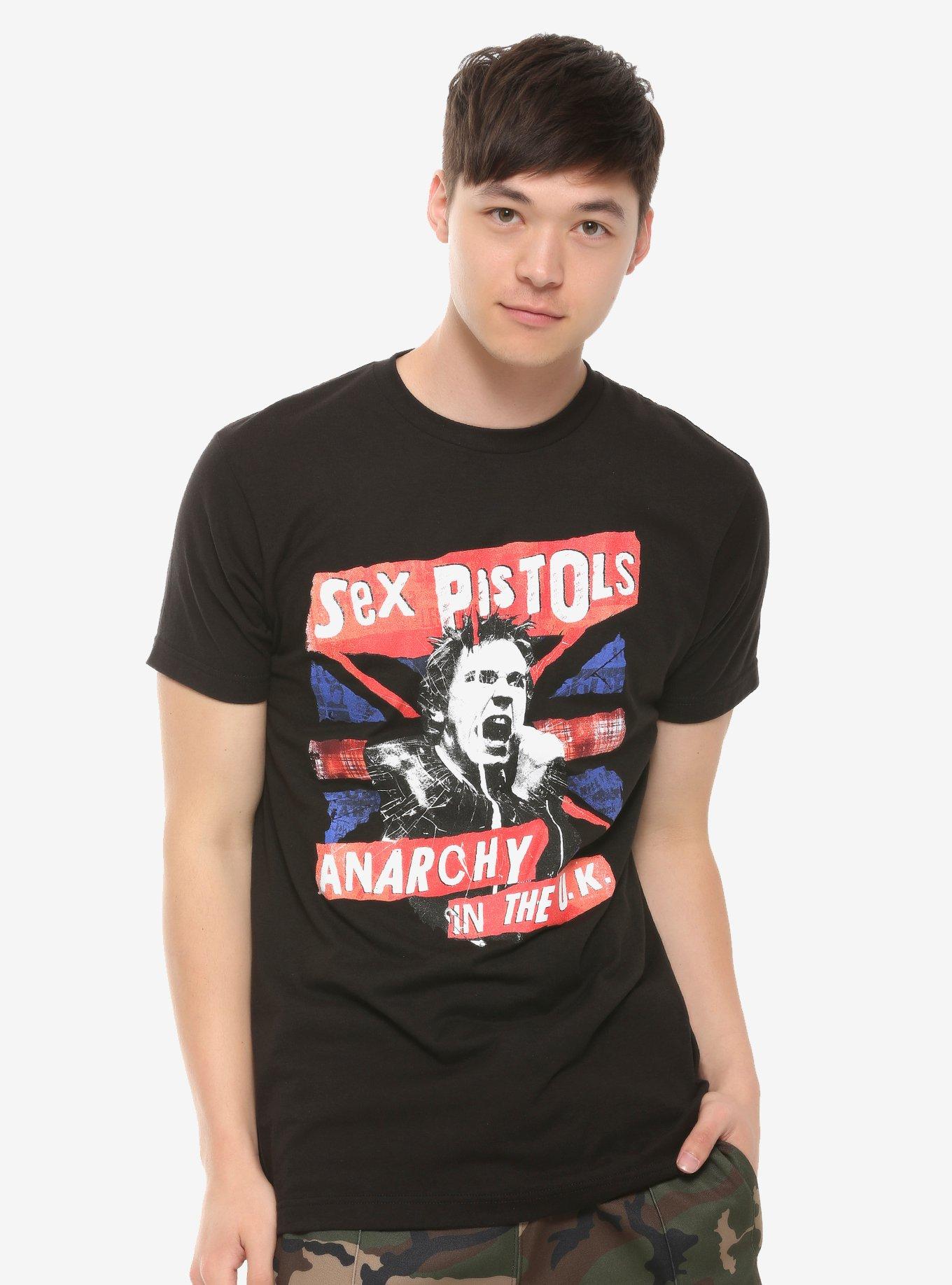 Sex Pistols Anarchy In The U.K. T-Shirt, BLACK, alternate