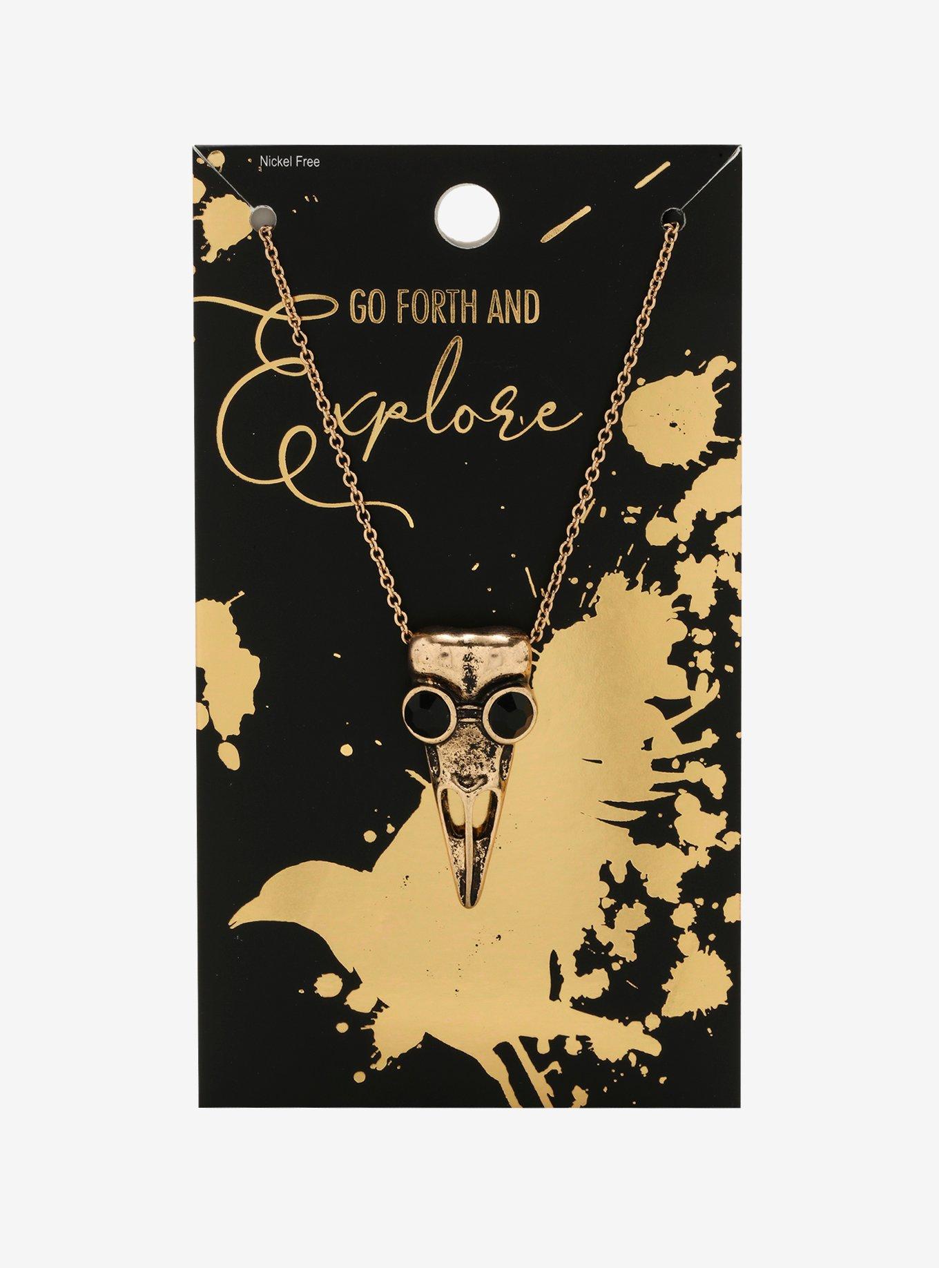 Plague Doctor Mask Necklace, , alternate