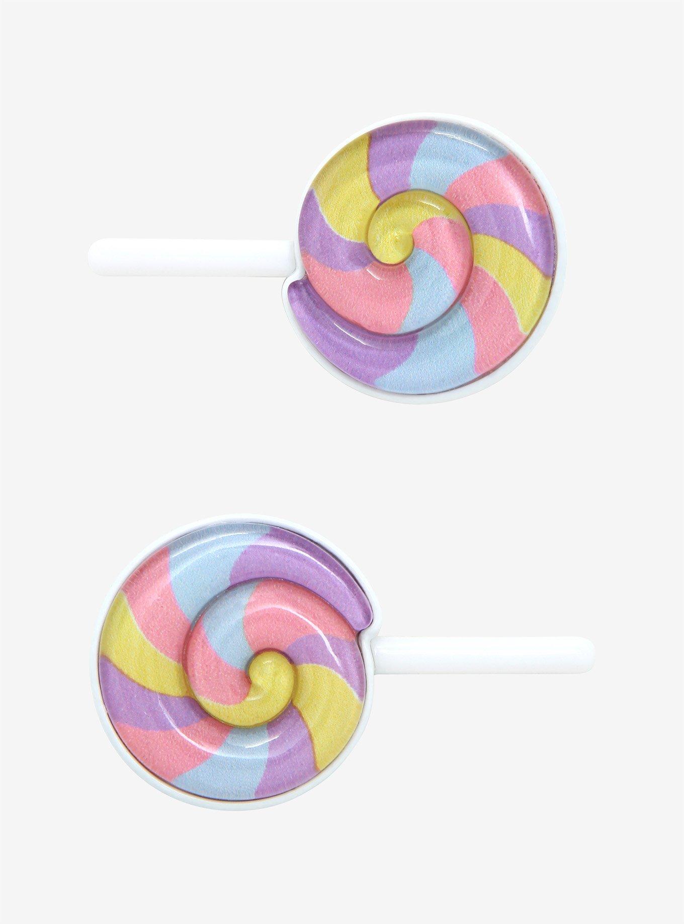 Lollipop Hair Barrette 2 Pack, , alternate