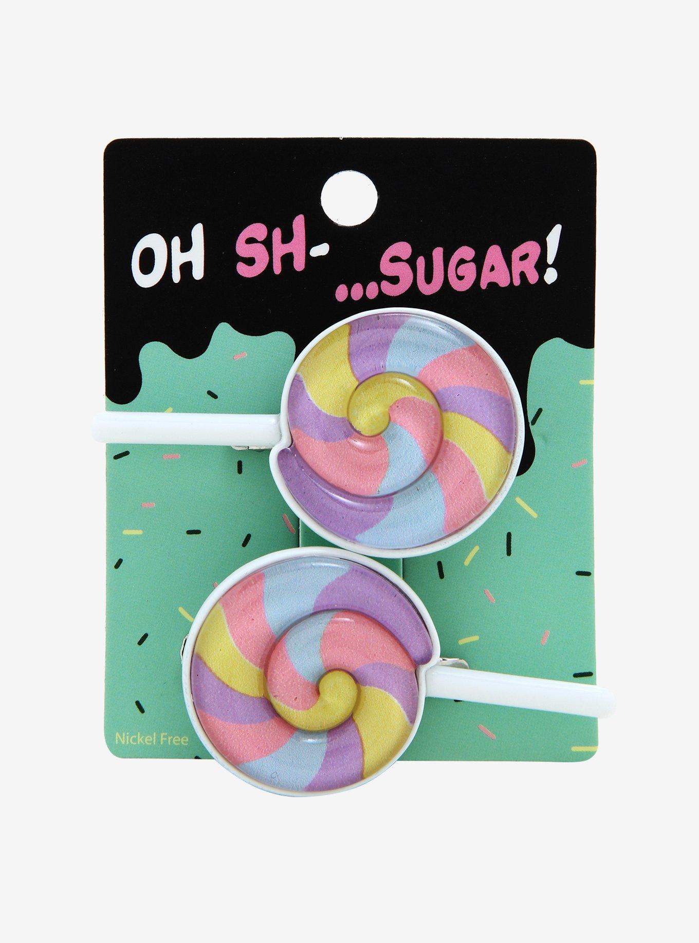 Lollipop Hair Barrette 2 Pack, , alternate