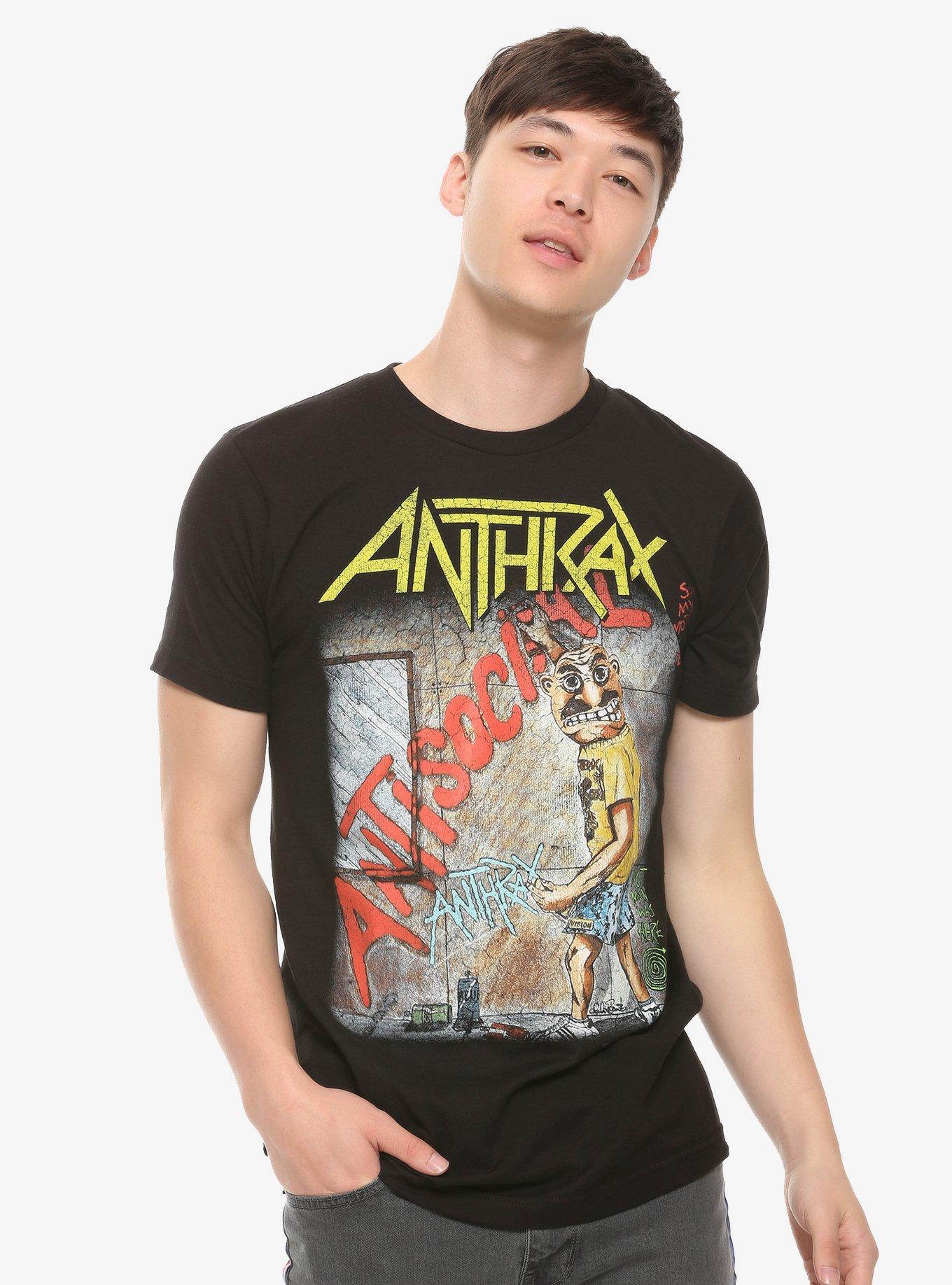 Anthrax Antisocial Graffiti T-Shirt, BLACK, alternate