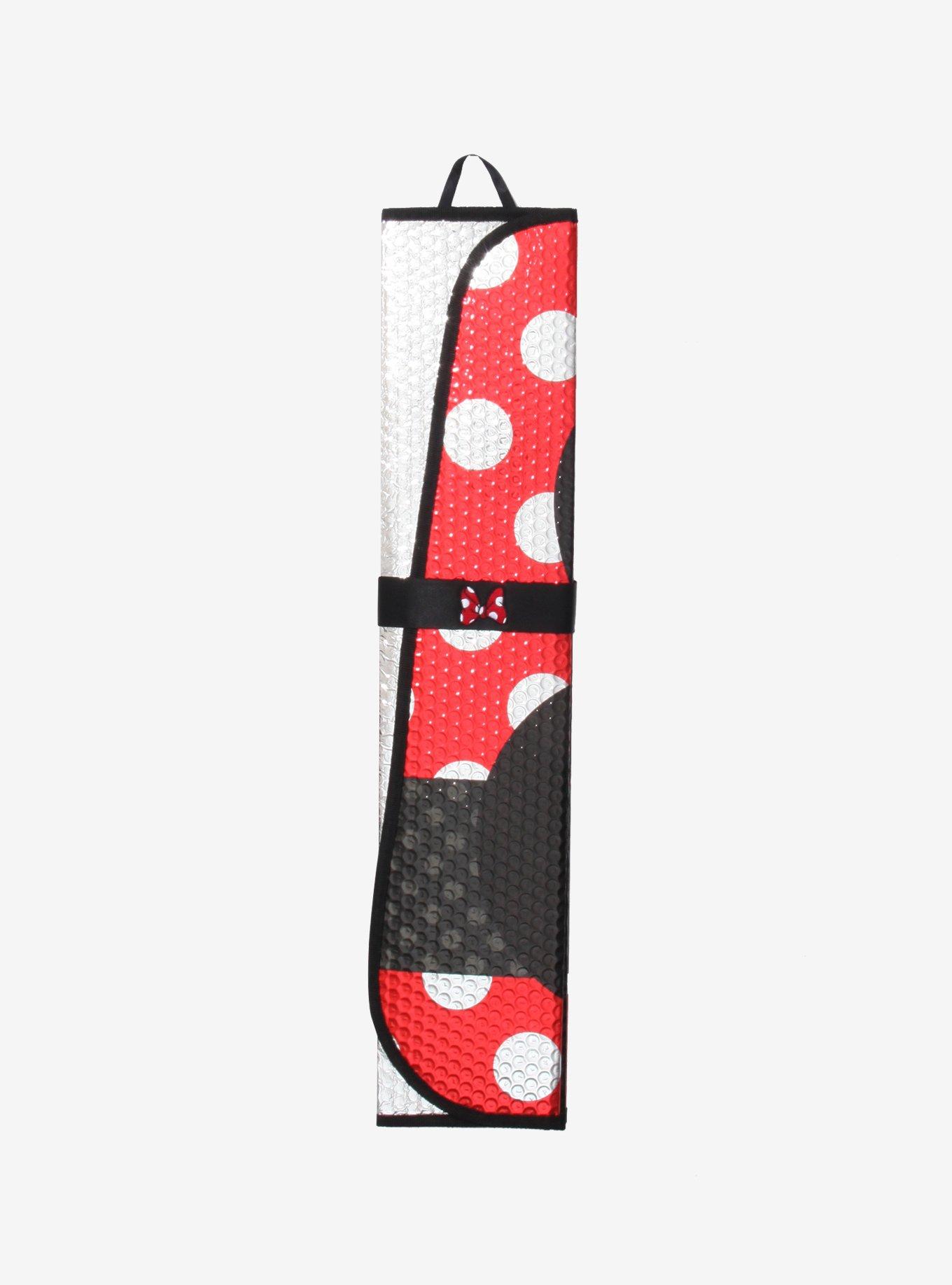 Disney Minnie Mouse Head Metallic Accordion Sunshade, , alternate