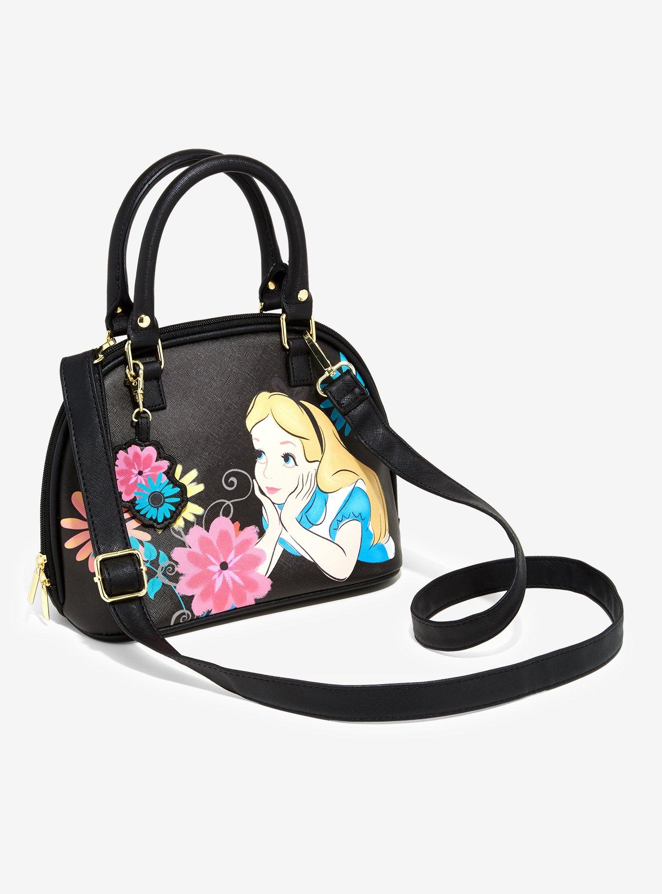 Disney Alice In Wonderland Flowers Mini Dome Bag, , alternate