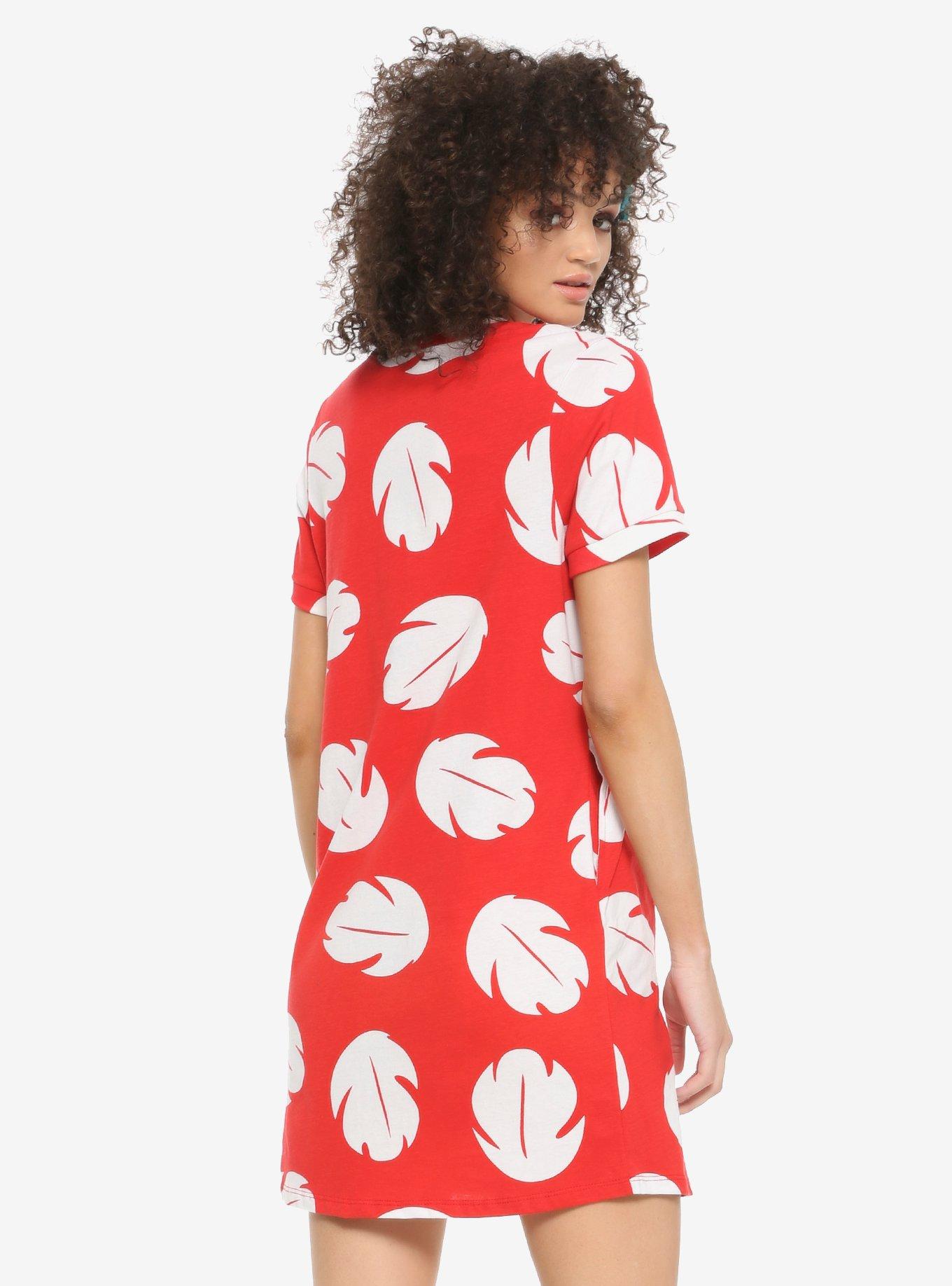 Disney Lilo & Stitch Lilo T-Shirt Dress, RED, alternate