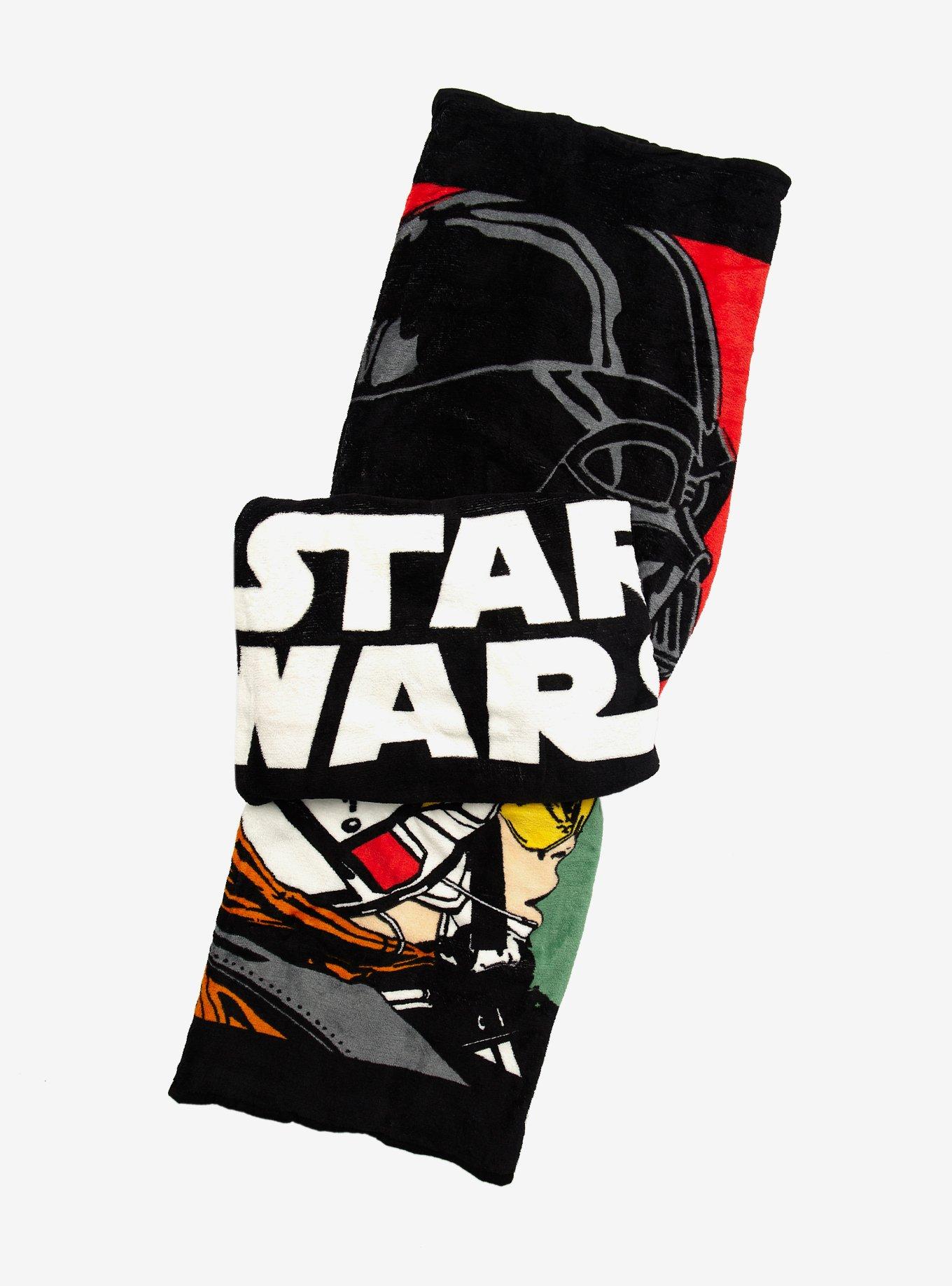 Star Wars Character Grid Plush Throw Blanket, , alternate