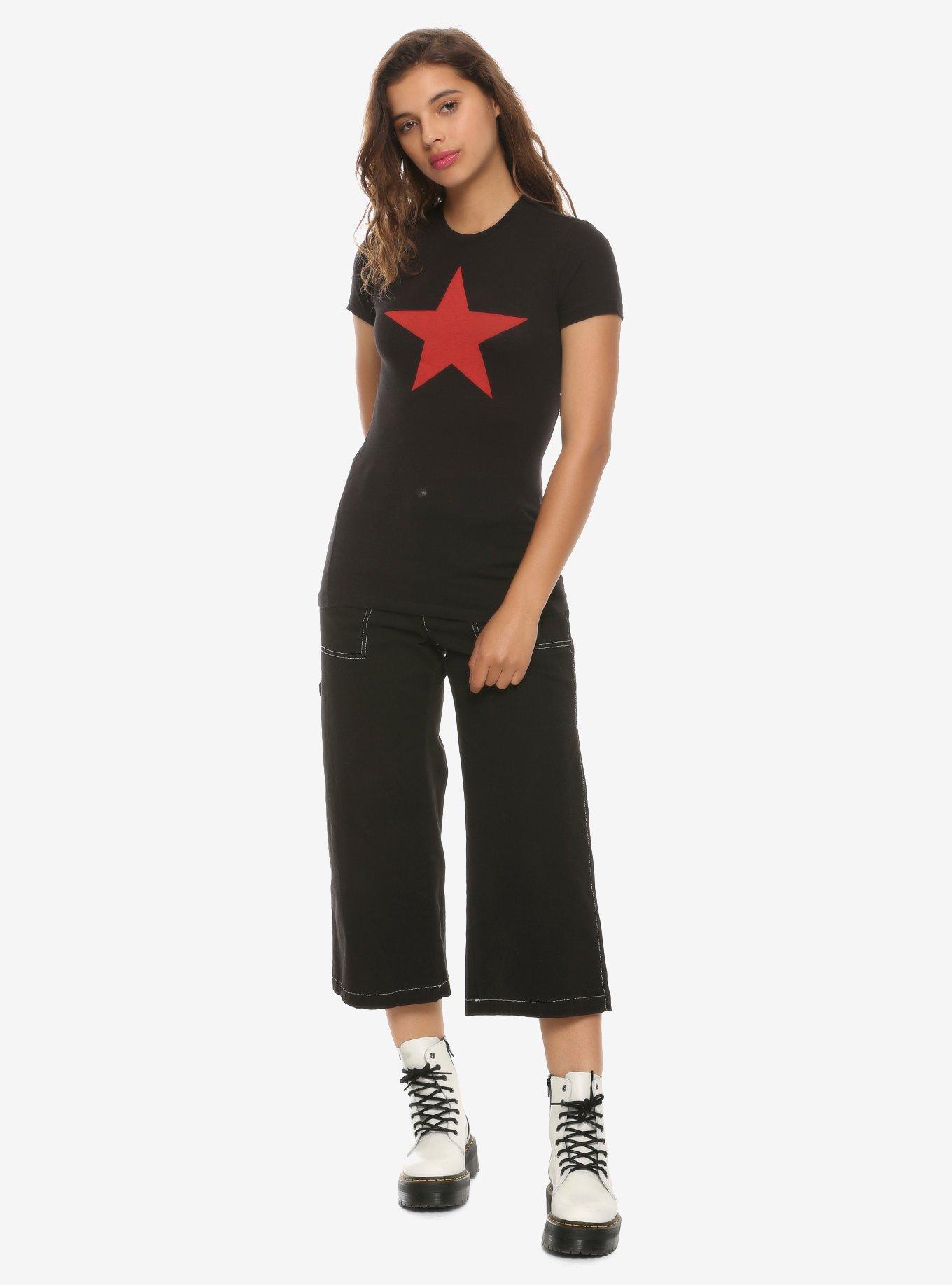 Rage Against The Machine Red Star Girls T-Shirt, , alternate