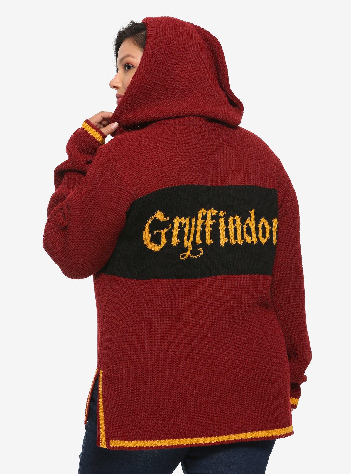 Harry Potter Gryffindor Girls Hooded Sweater Plus Size, , alternate