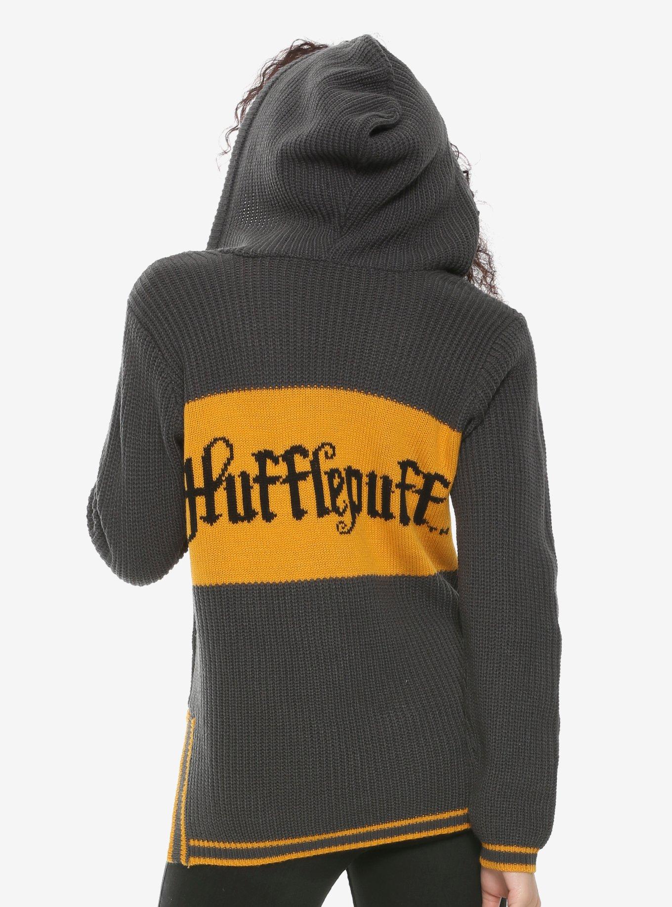 Harry Potter Hufflepuff Girls Hooded Sweater, YELLOW, alternate